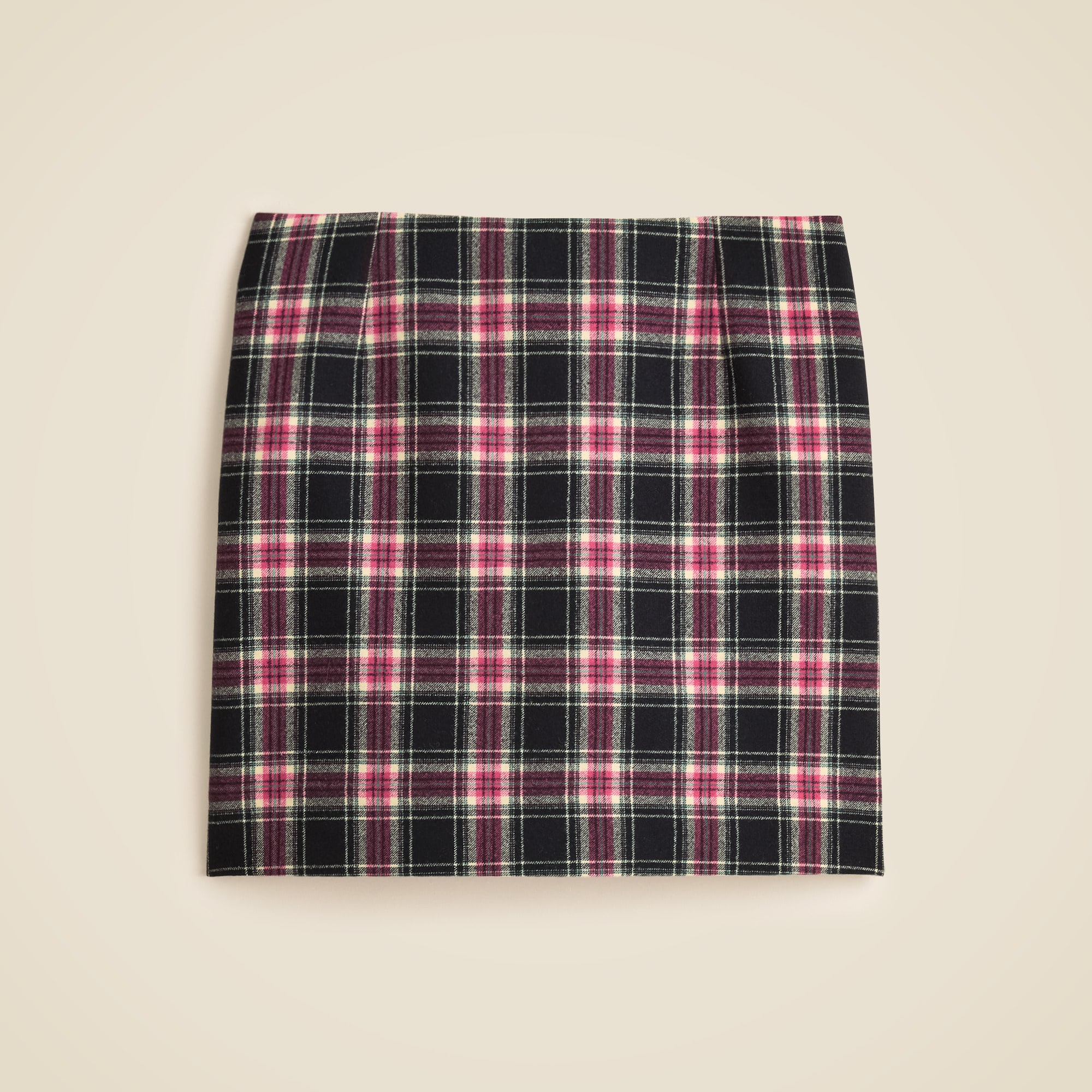 womens Wool-blend mini skirt in Stewart tartan
