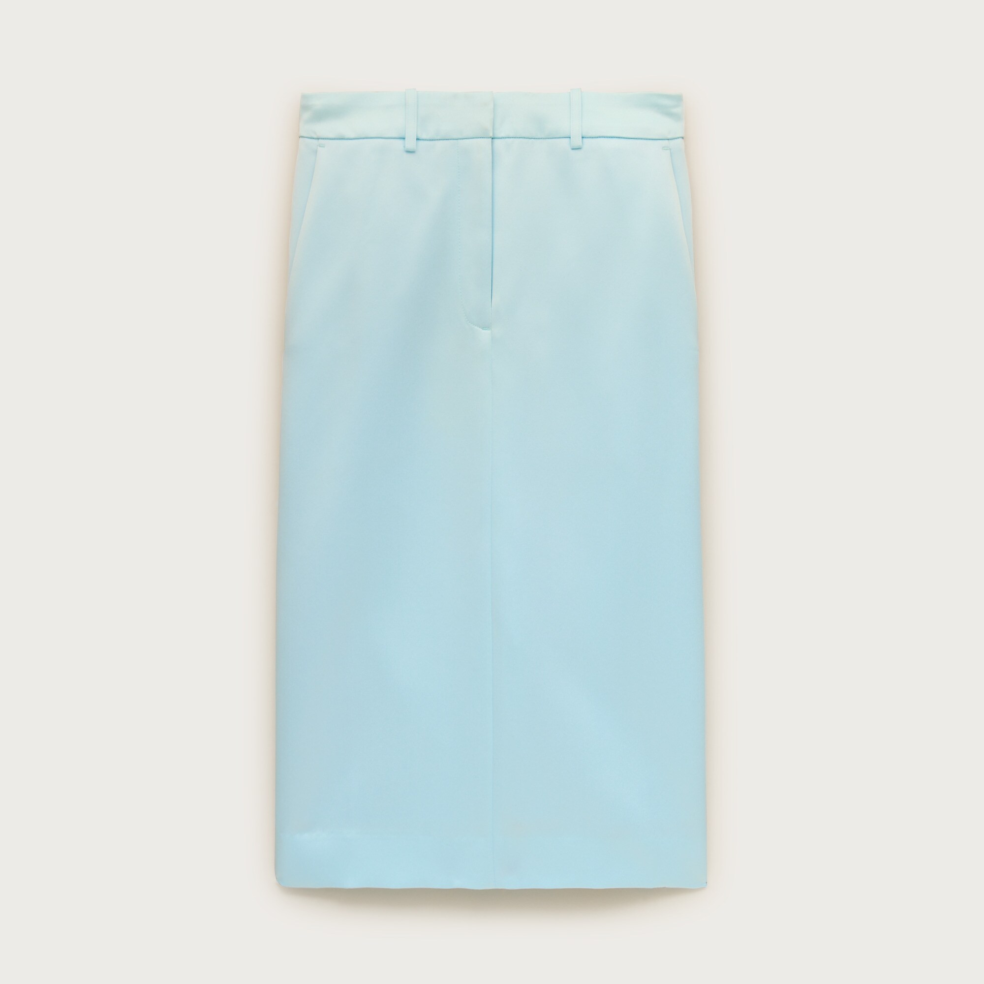 Trouser pencil skirt in duchesse satin