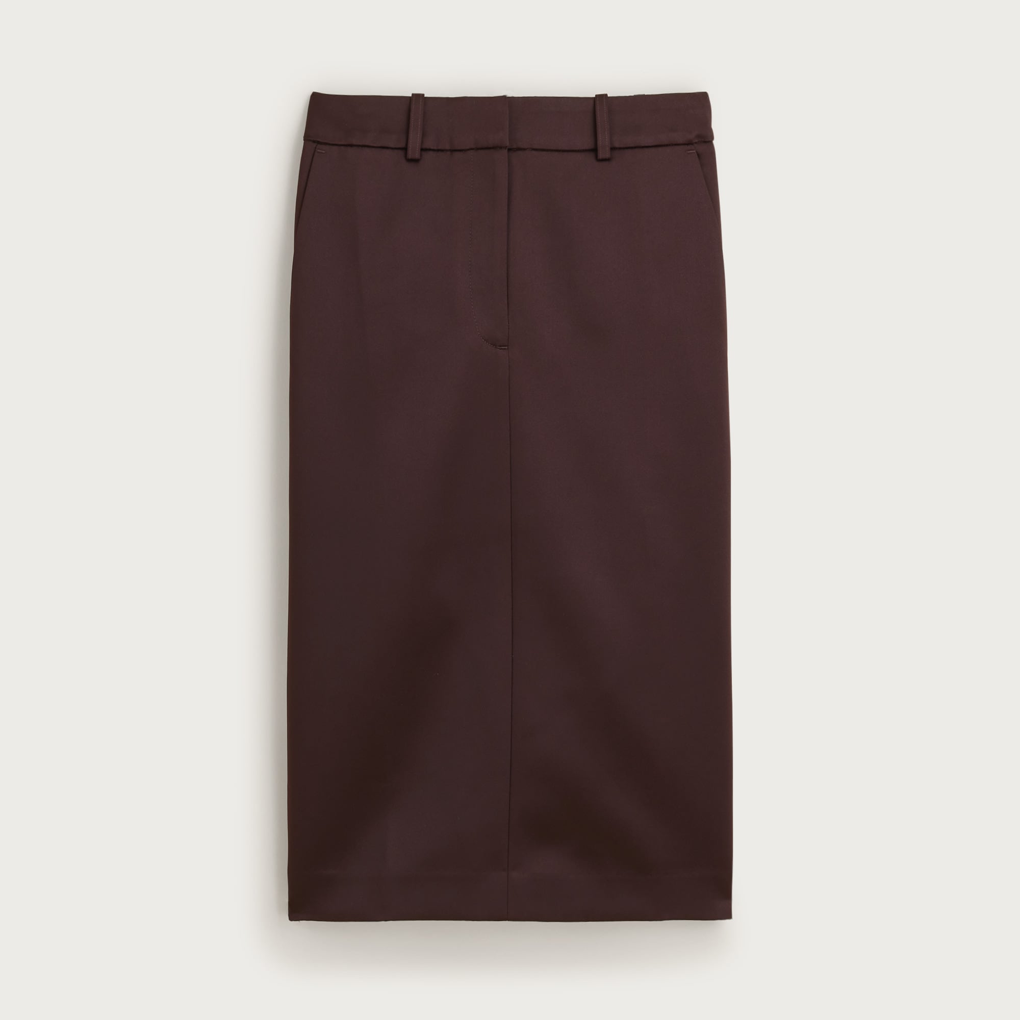 Trouser pencil skirt in duchesse satin