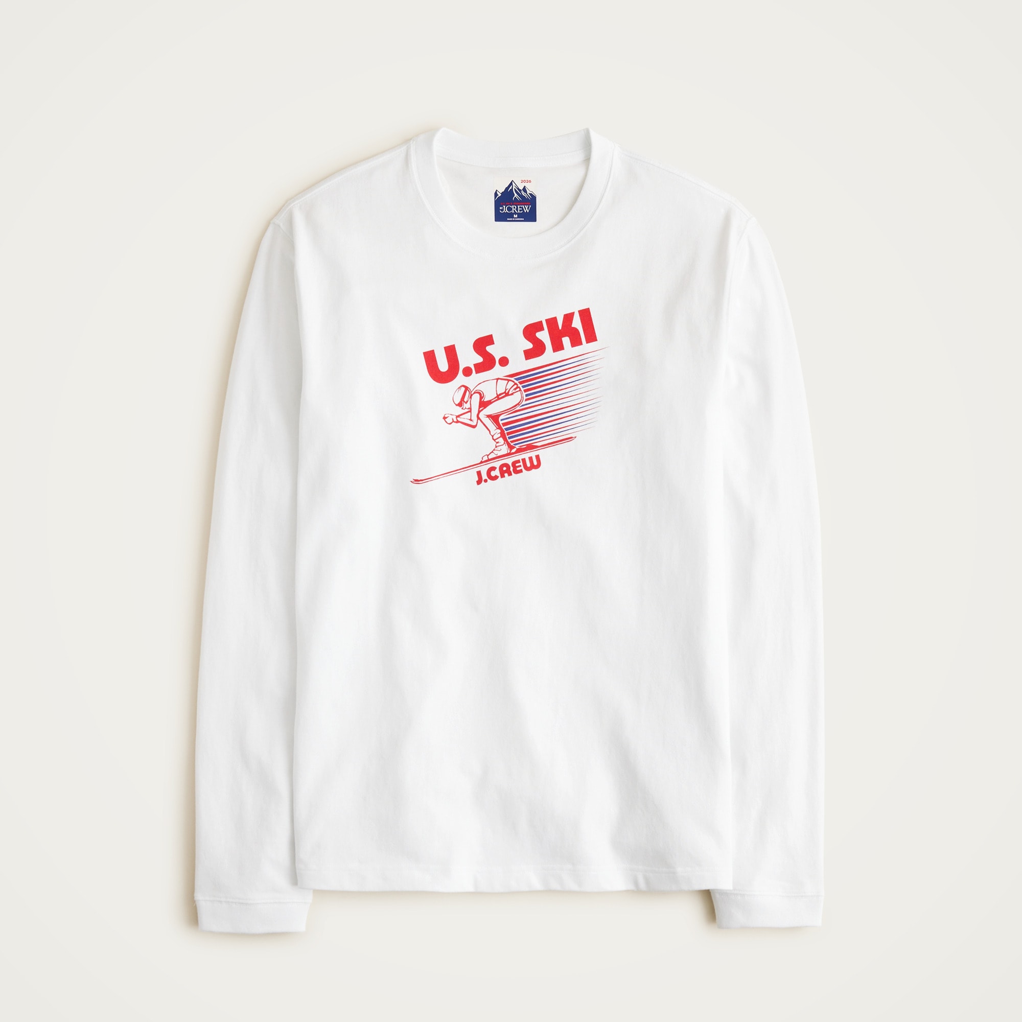 womens U.S. Ski &amp; Snowboard by J.Crew long-sleeve premium-weight graphic T-shirt