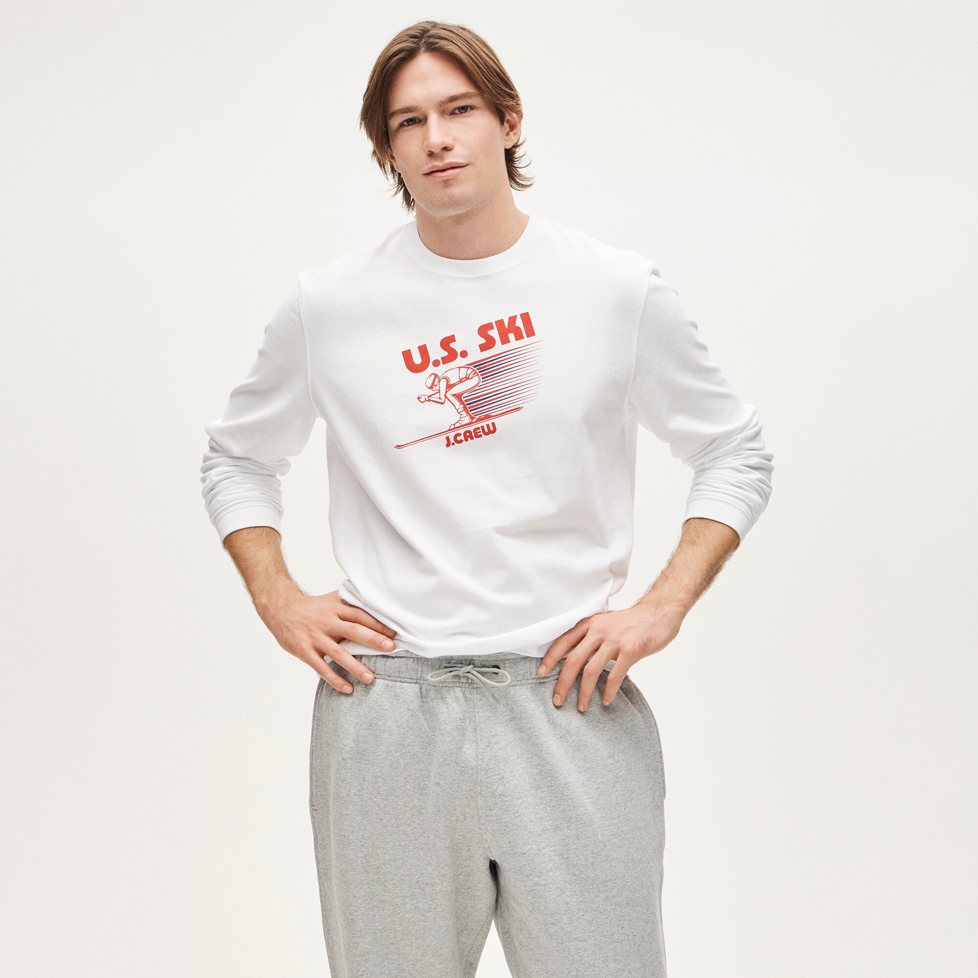 U.S. Ski & Snowboard by J.Crew long-sleeve premium-weight graphic T-shirt