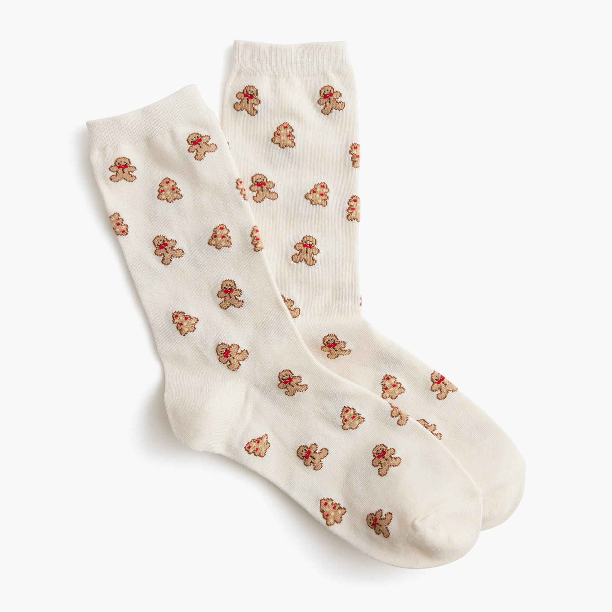 Gingerbread cookie trouser socks