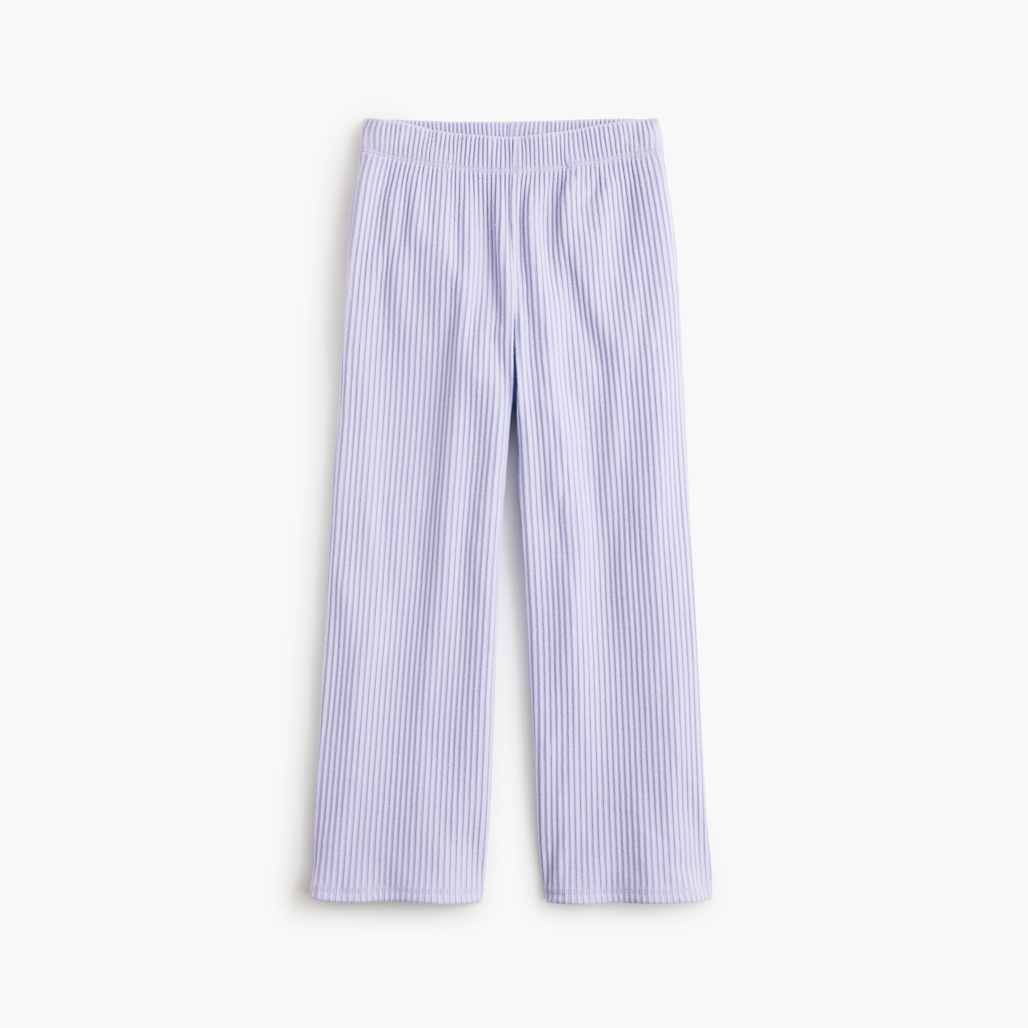  Girls' ribbed wide-leg sweatpant