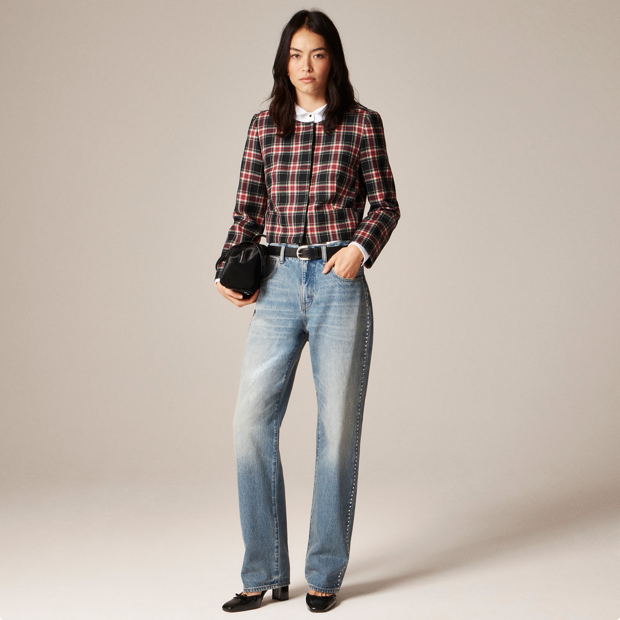 Slouchy jean with embellished side stripe - image 3