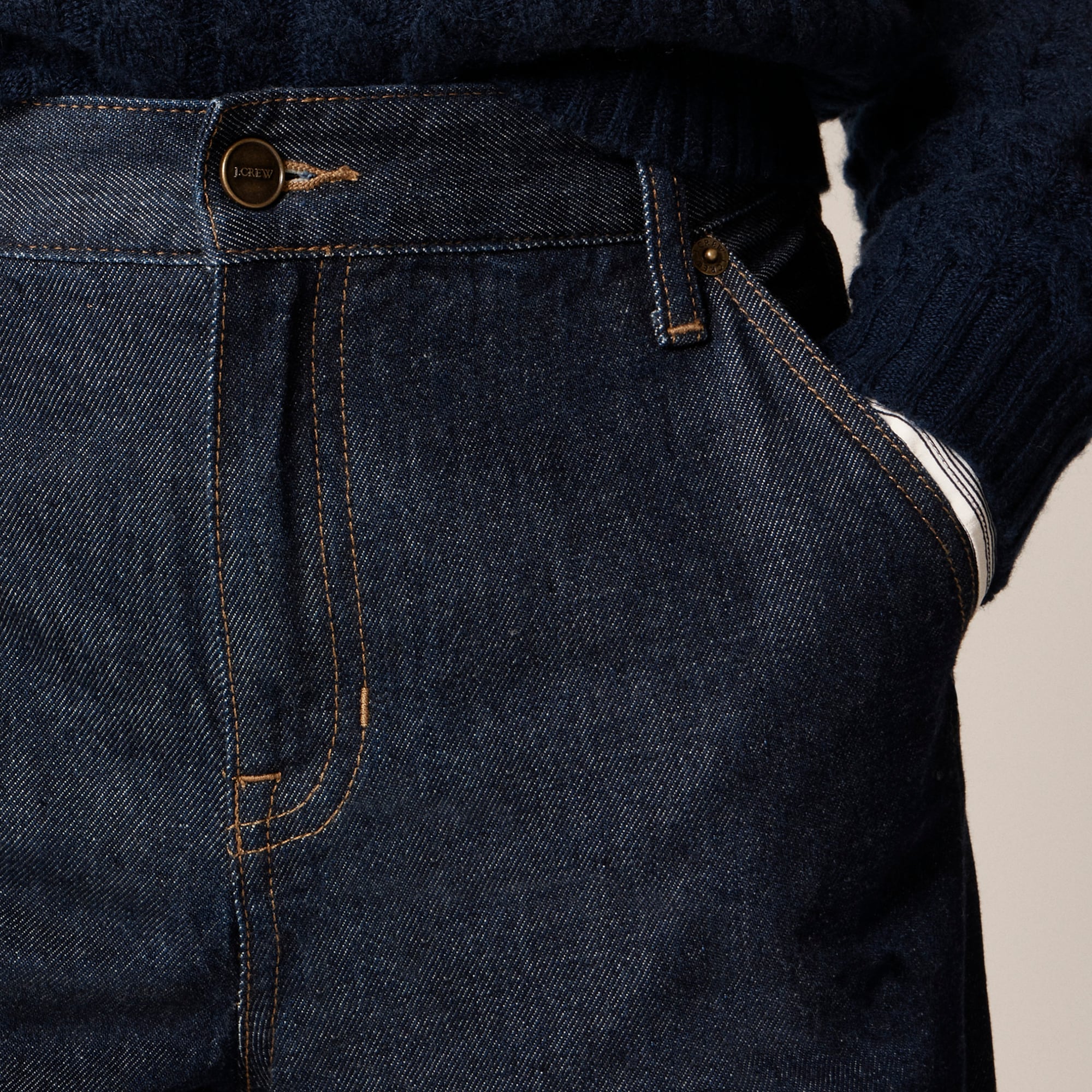 Utility low-rise wide-leg jean in Rinse wash