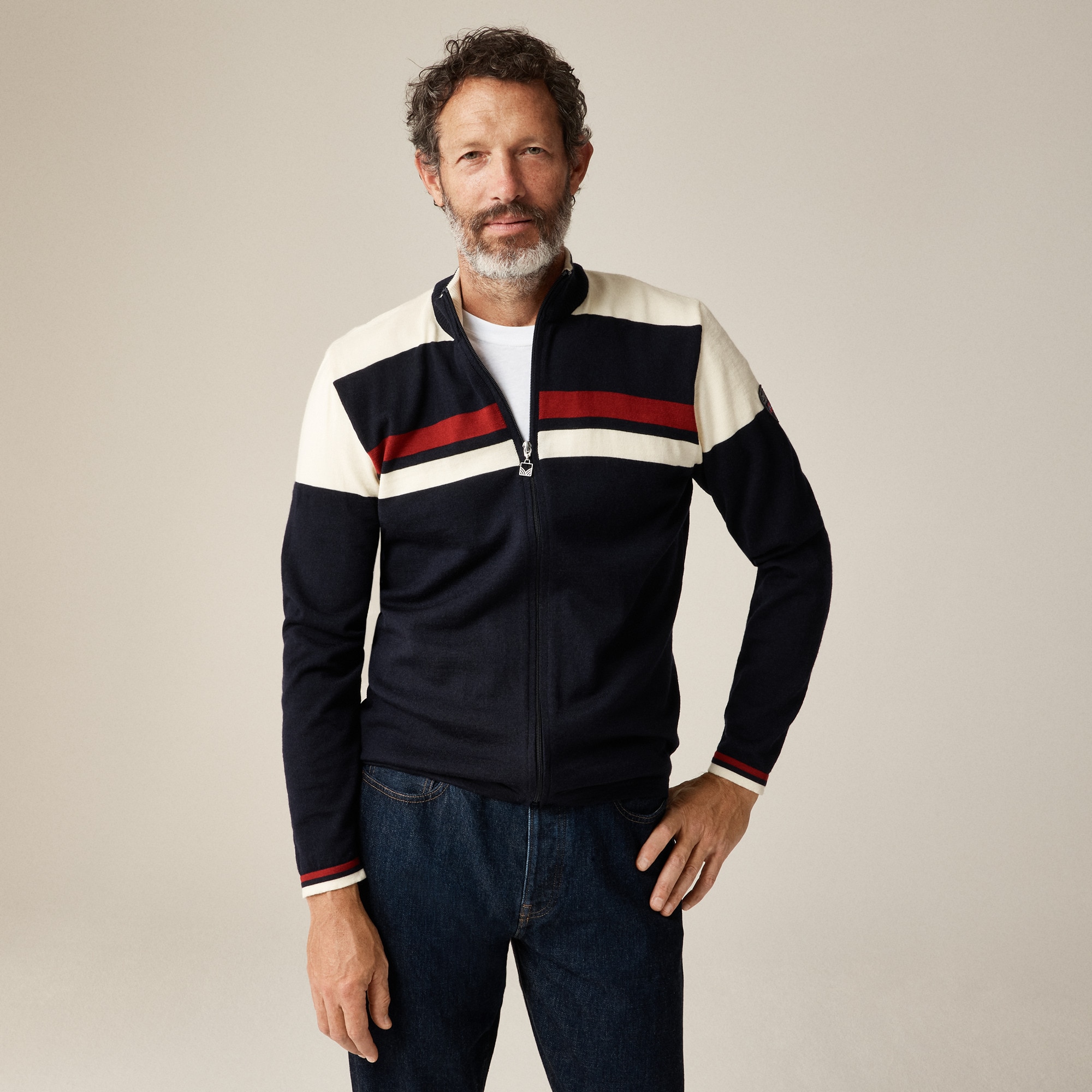 Dale Of Norway Mount Stello Full-zip Sweater-jacket In Merino Wool