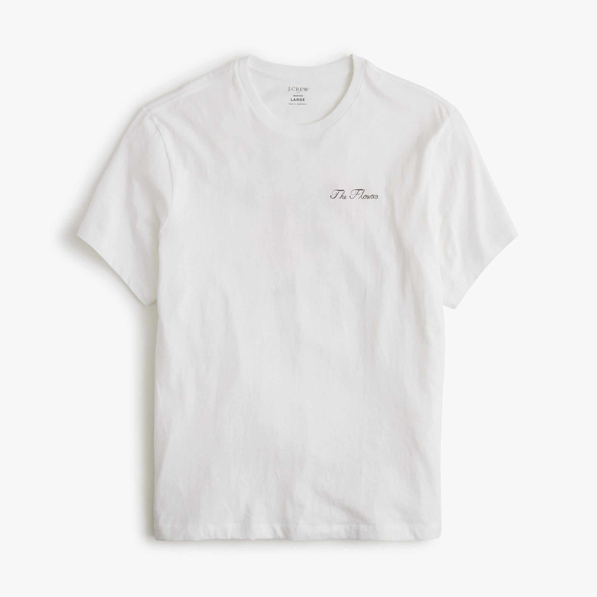 Laura Chautin X J.Crew "The flowers" men's graphic tee