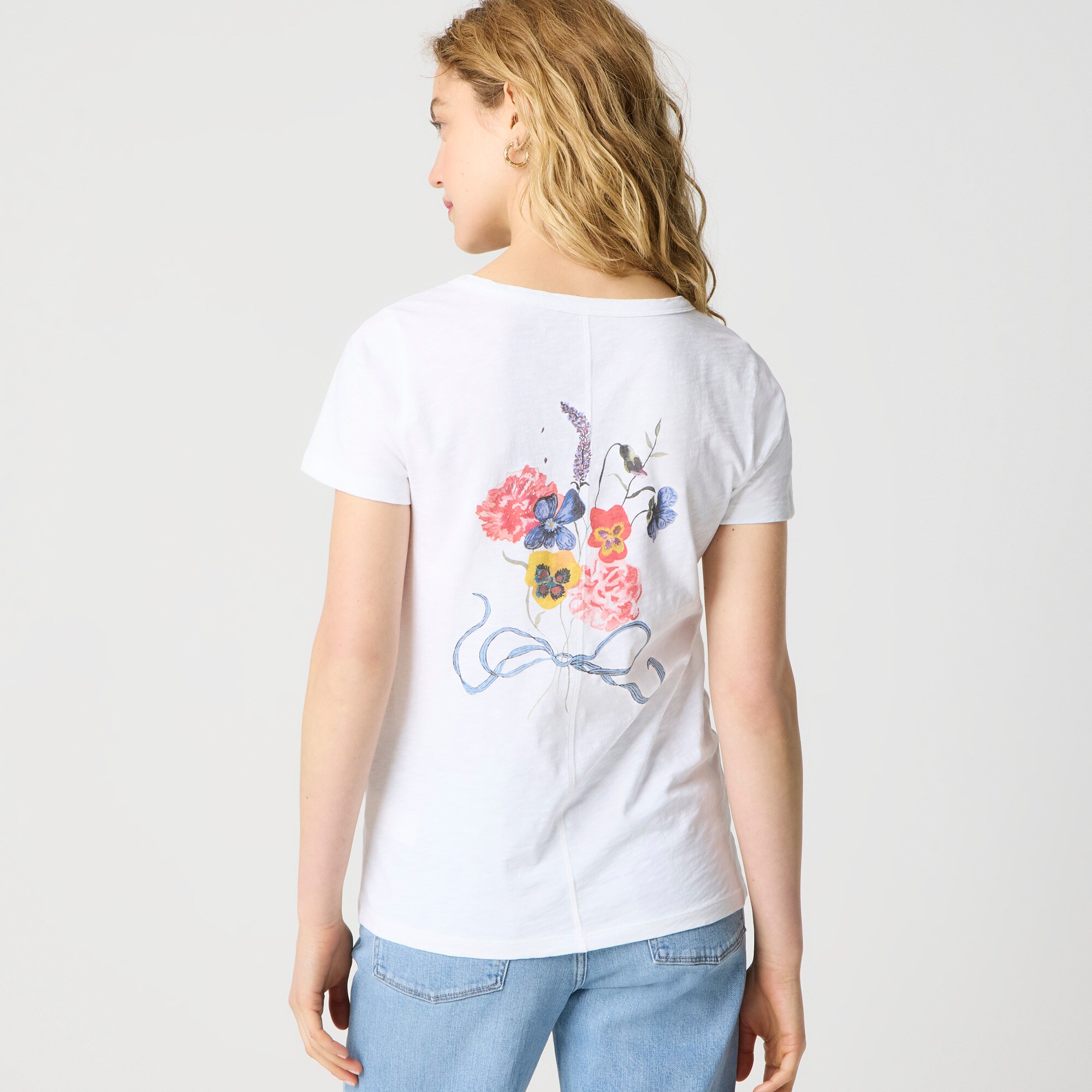 Laura Chautin X J.Crew "The flowers" Pride graphic tee