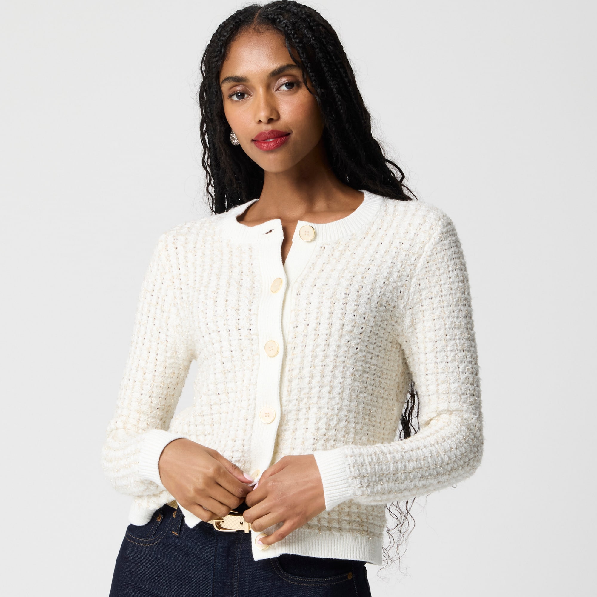 womens Knit lady jacket cardigan sweater