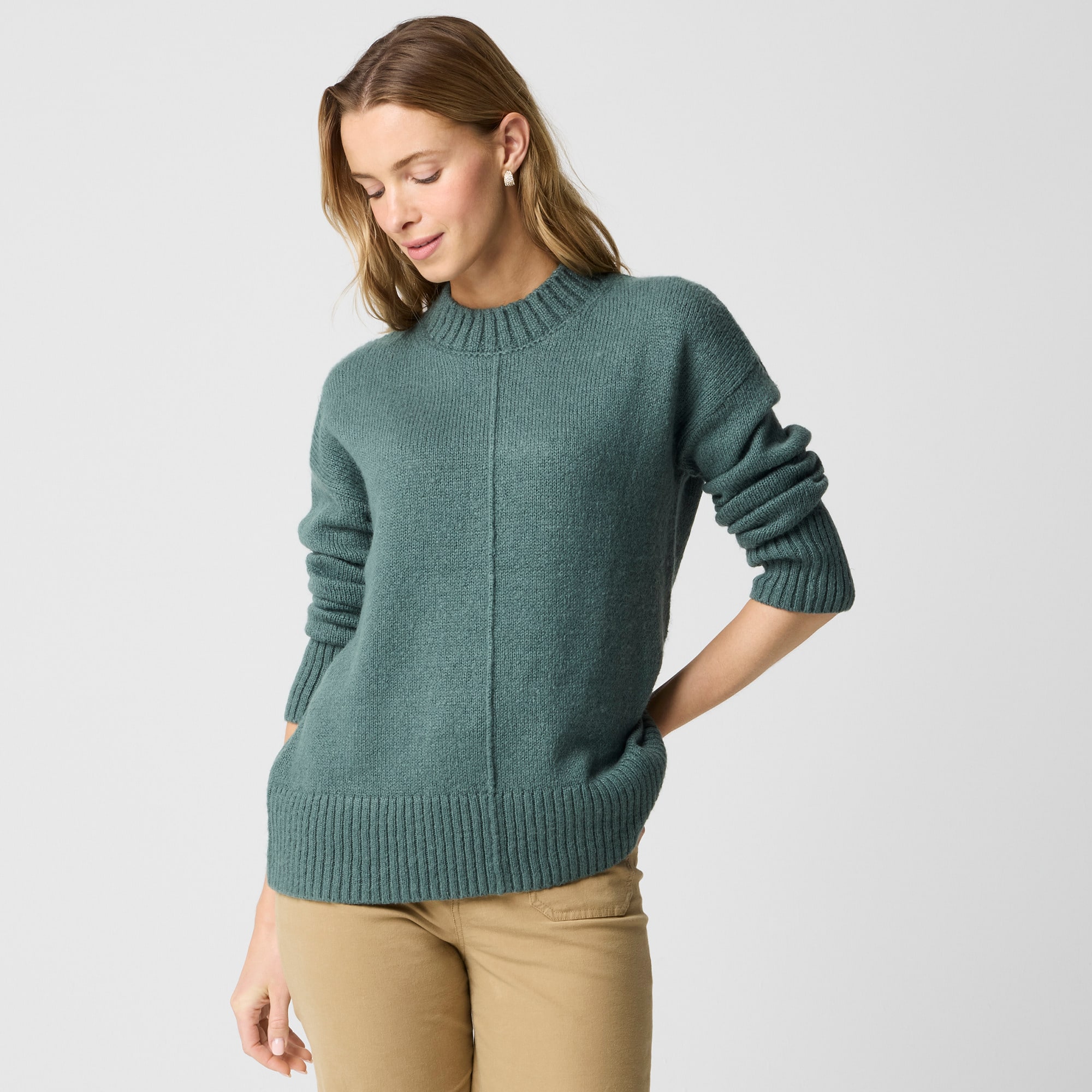  Mockneck boyfriend sweater
