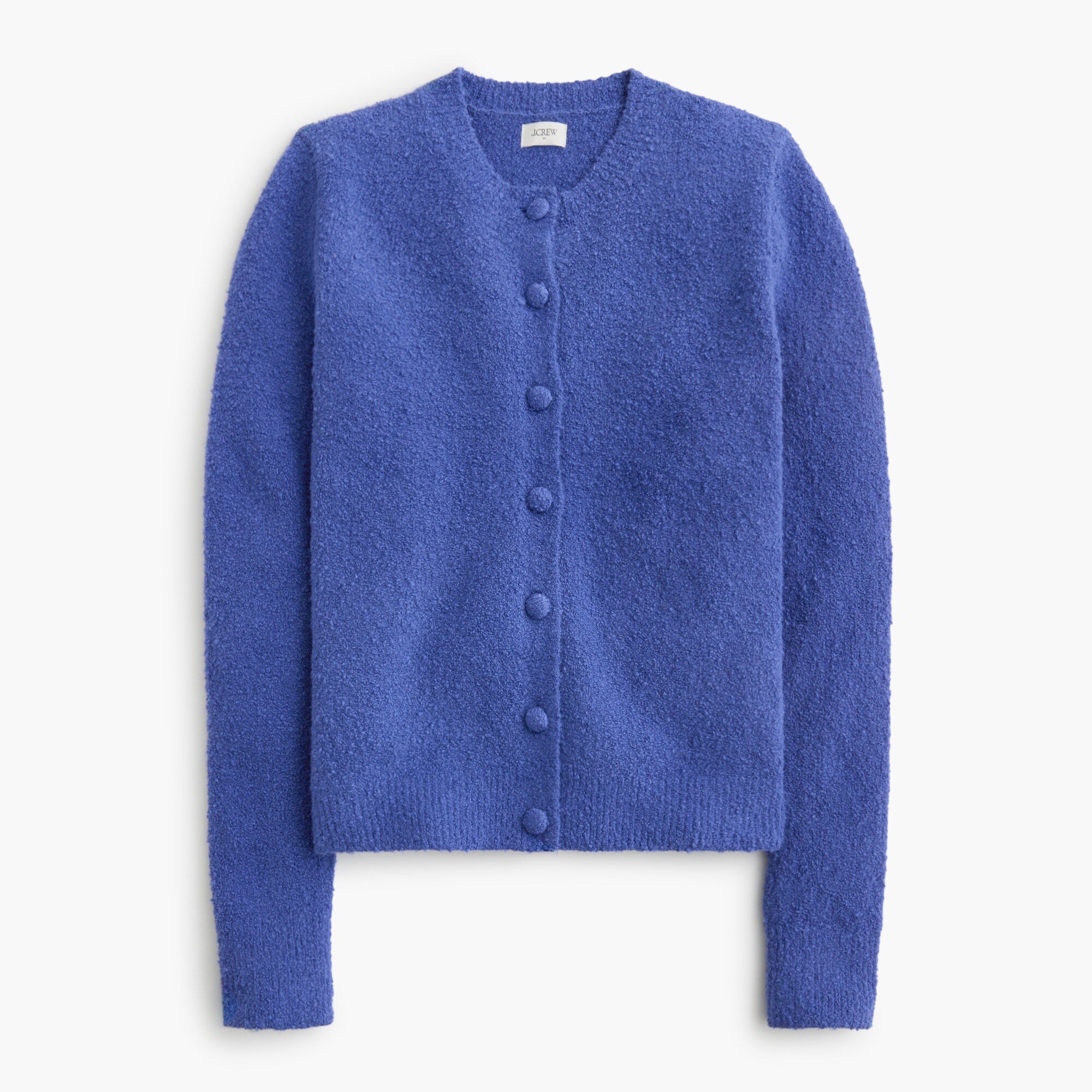 Cotton-blend Bouclé Cardigan Sweater For Women | Factory