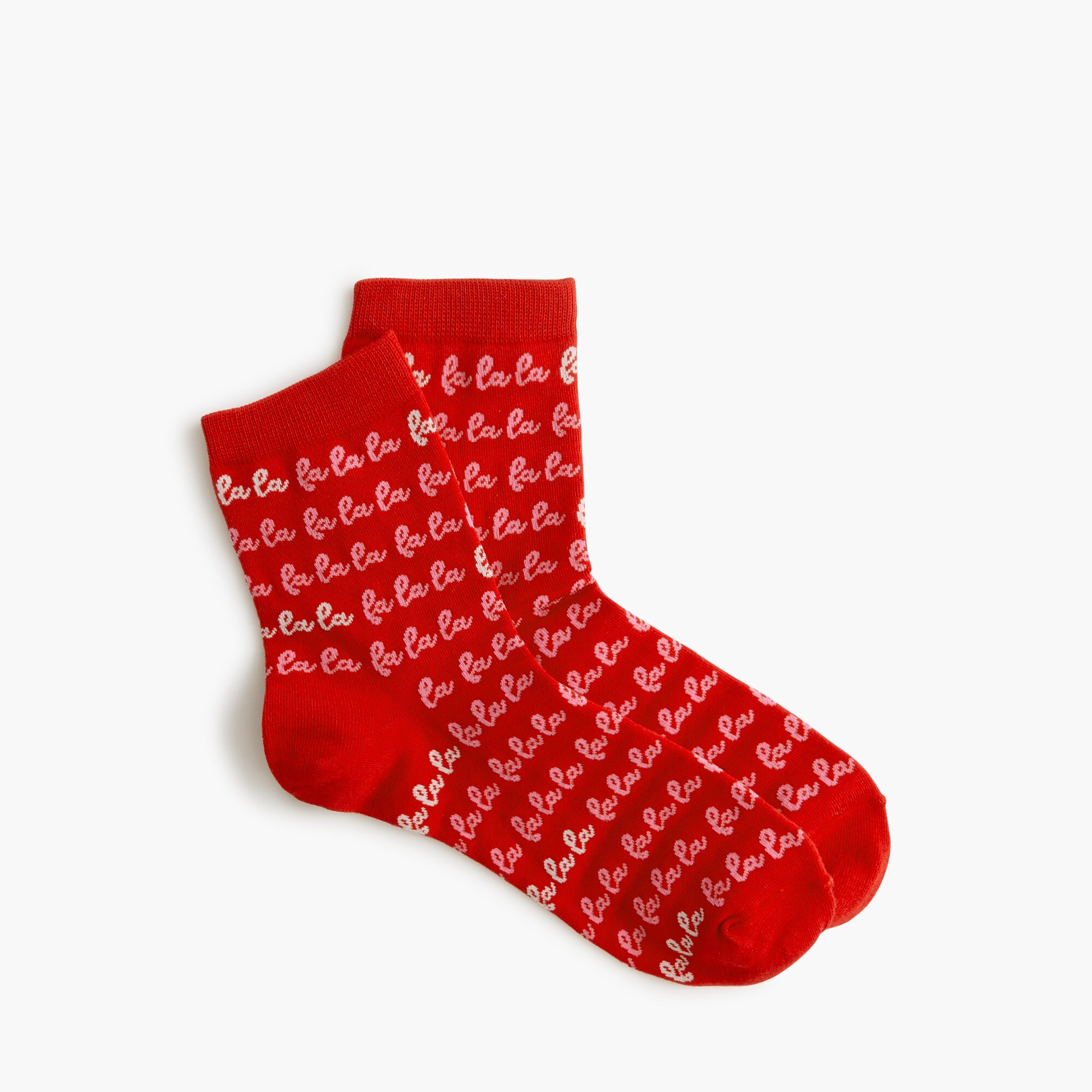 "Fa la la" boot socks