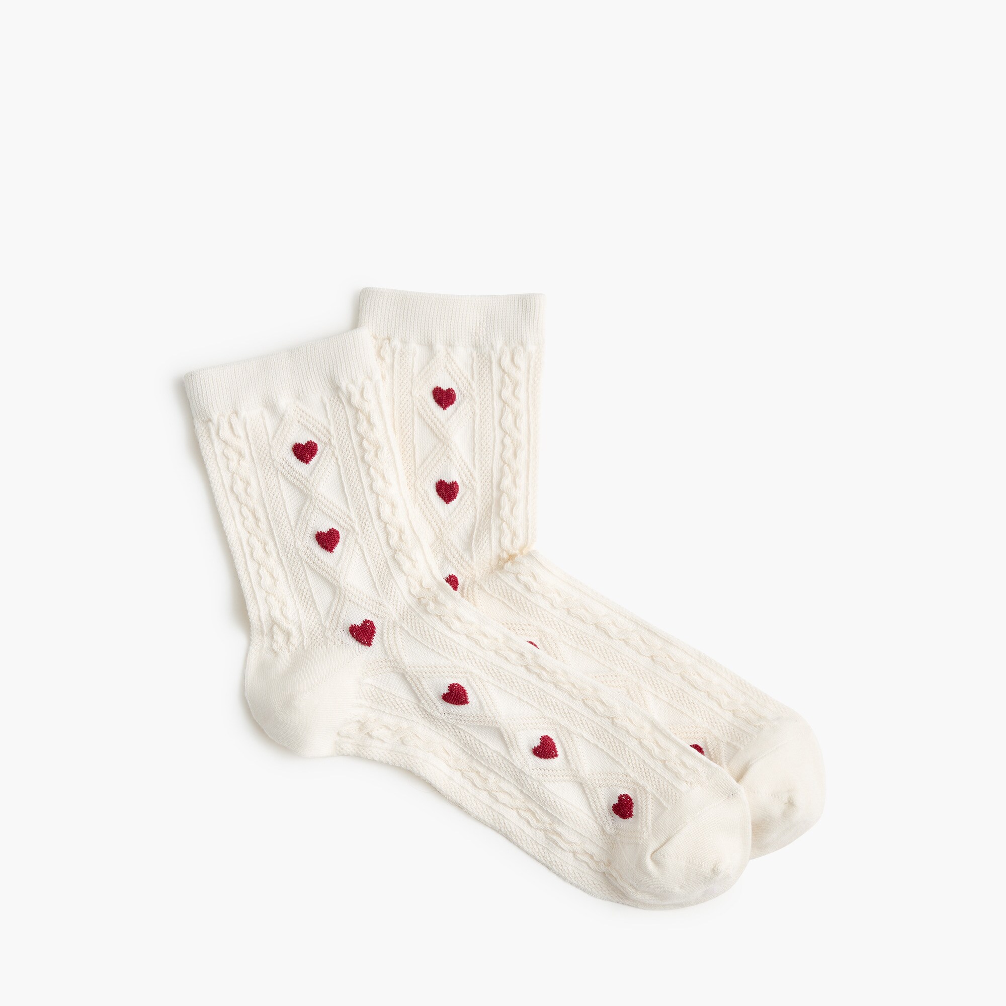womens Academic heart boot socks