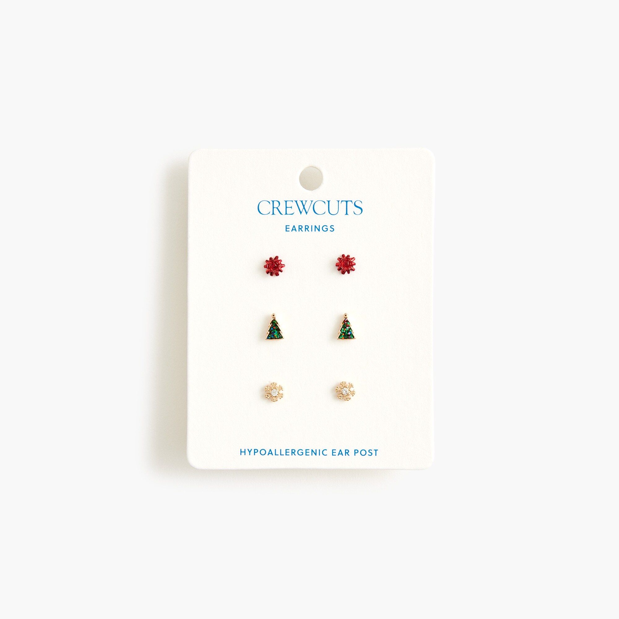 Girls' festive earrings set-of-three