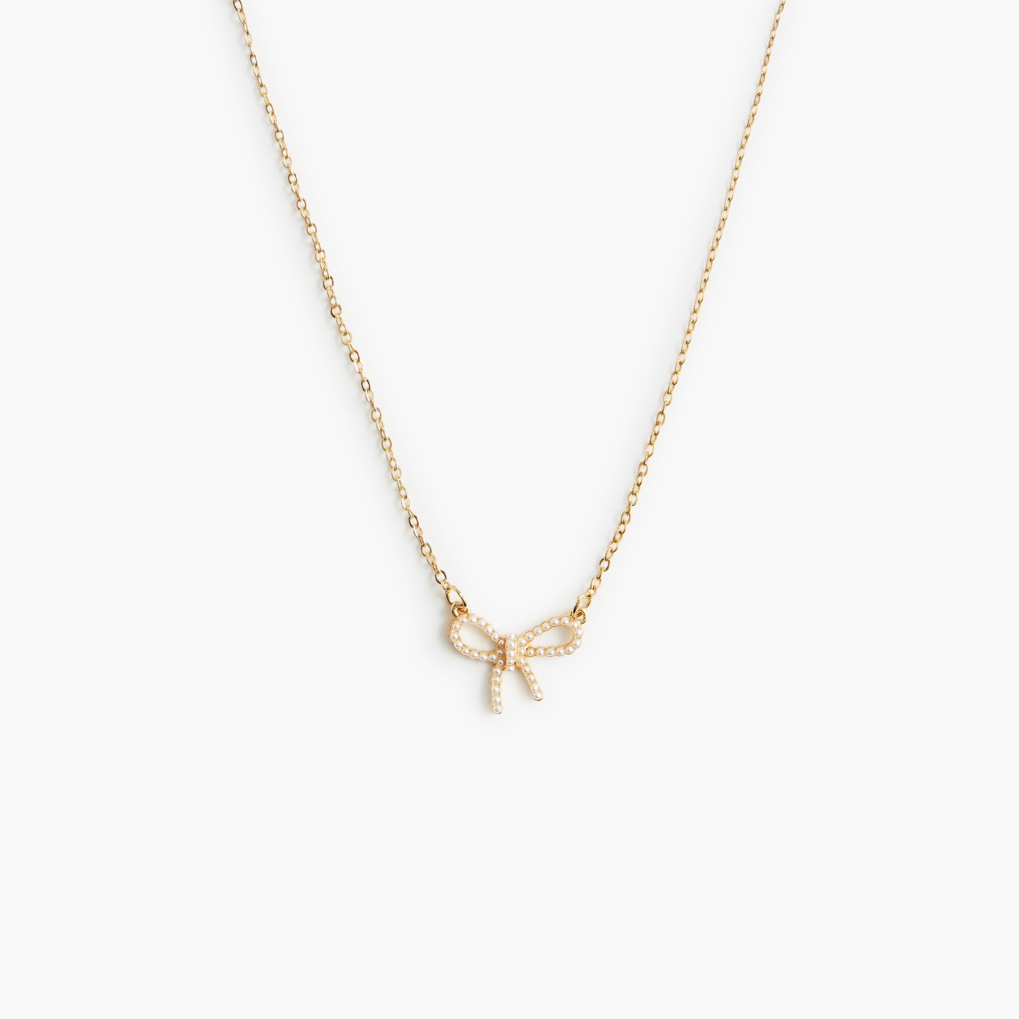 Girls' bow necklace and bracelet set-of-two