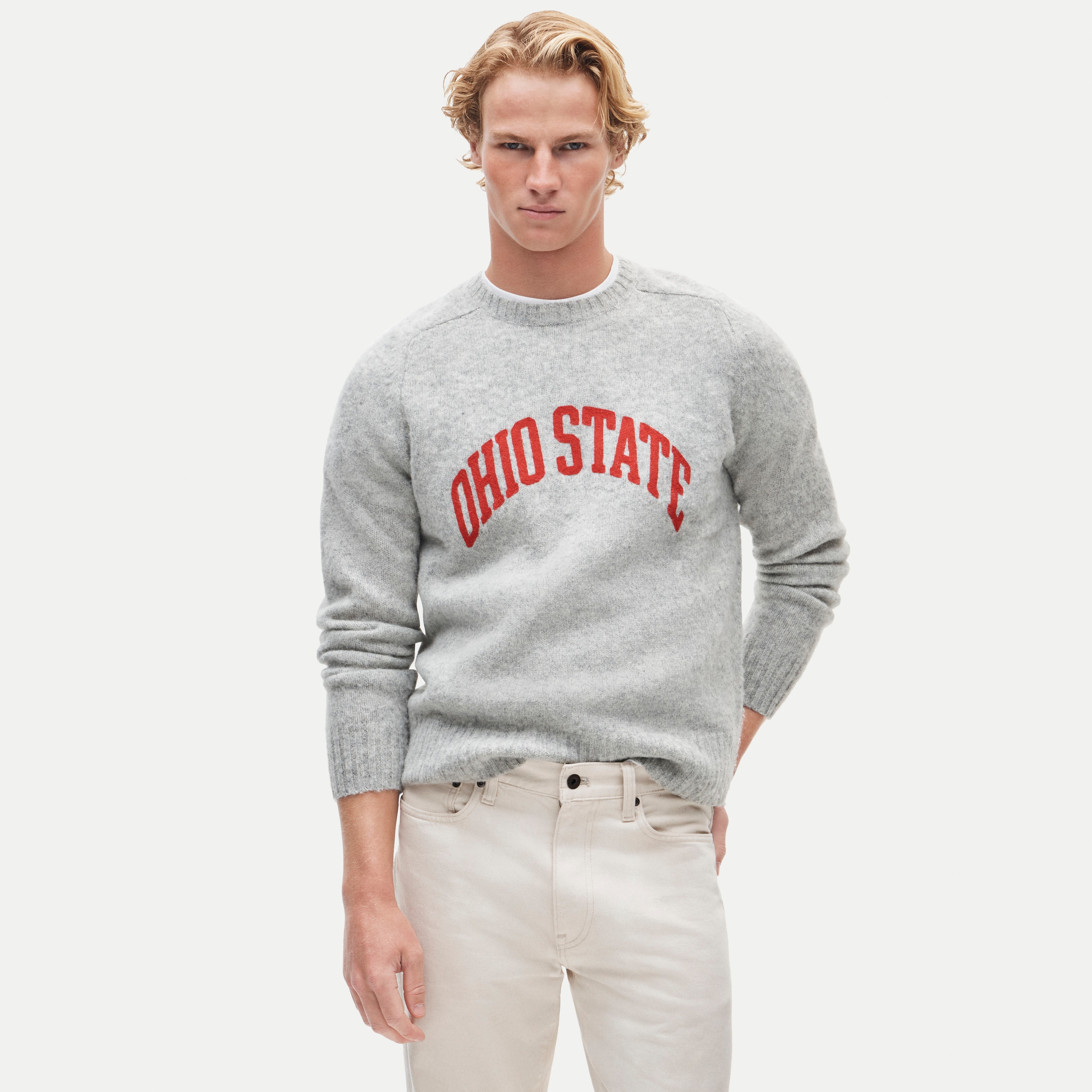 '47 X J.Crew brushed wool Ohio State sweater