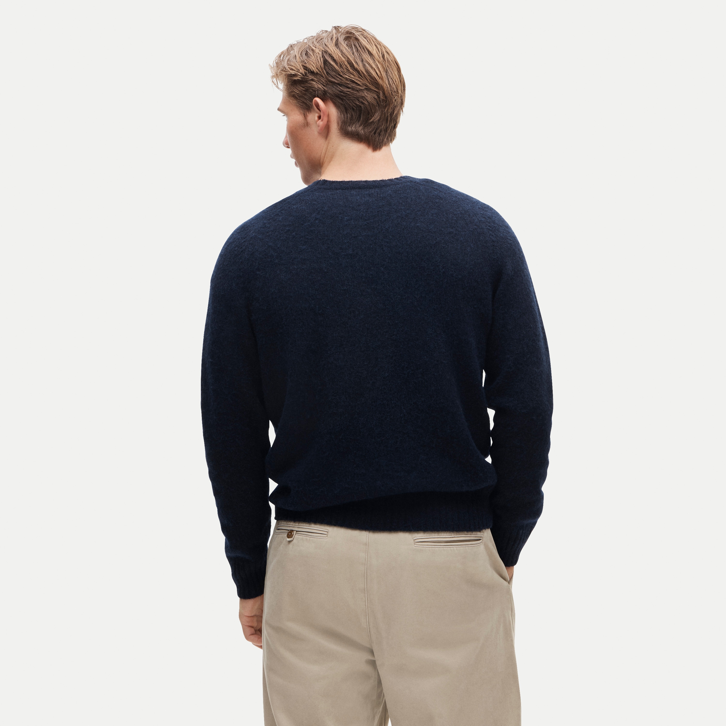 '47 x J.Crew brushed wool Michigan sweater