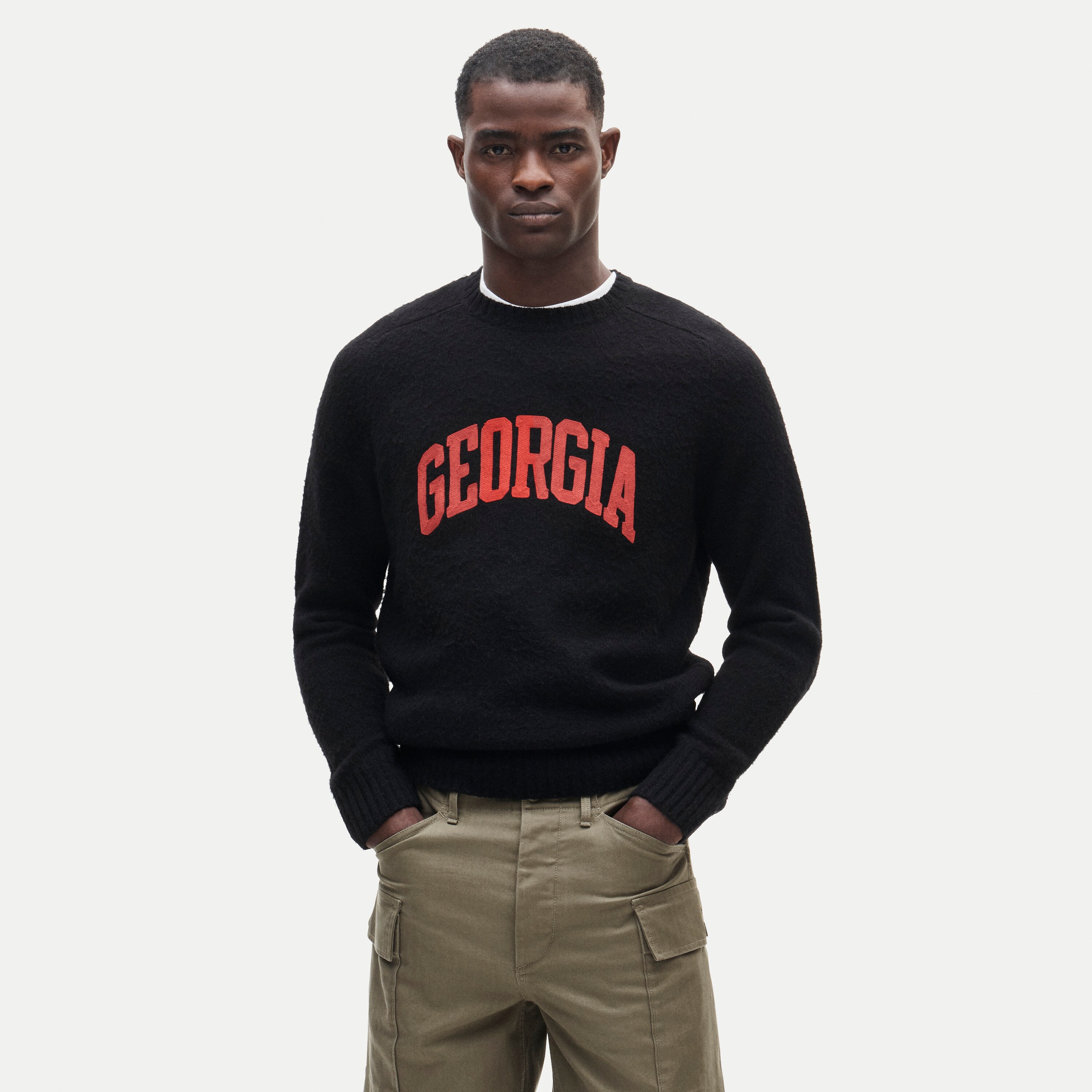 '47 X J.Crew brushed wool Georgia sweater