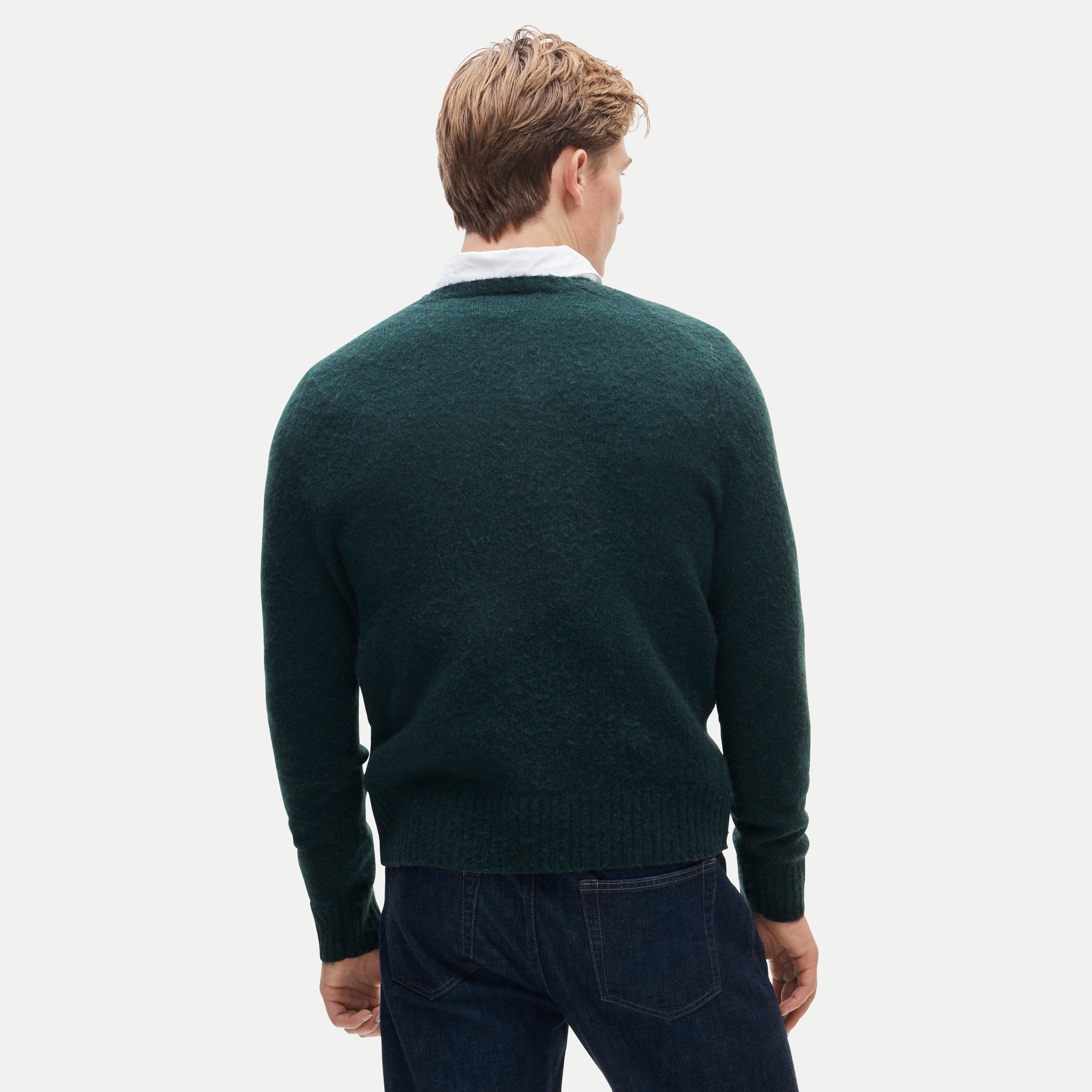 '47 x J.Crew brushed wool Michigan State sweater