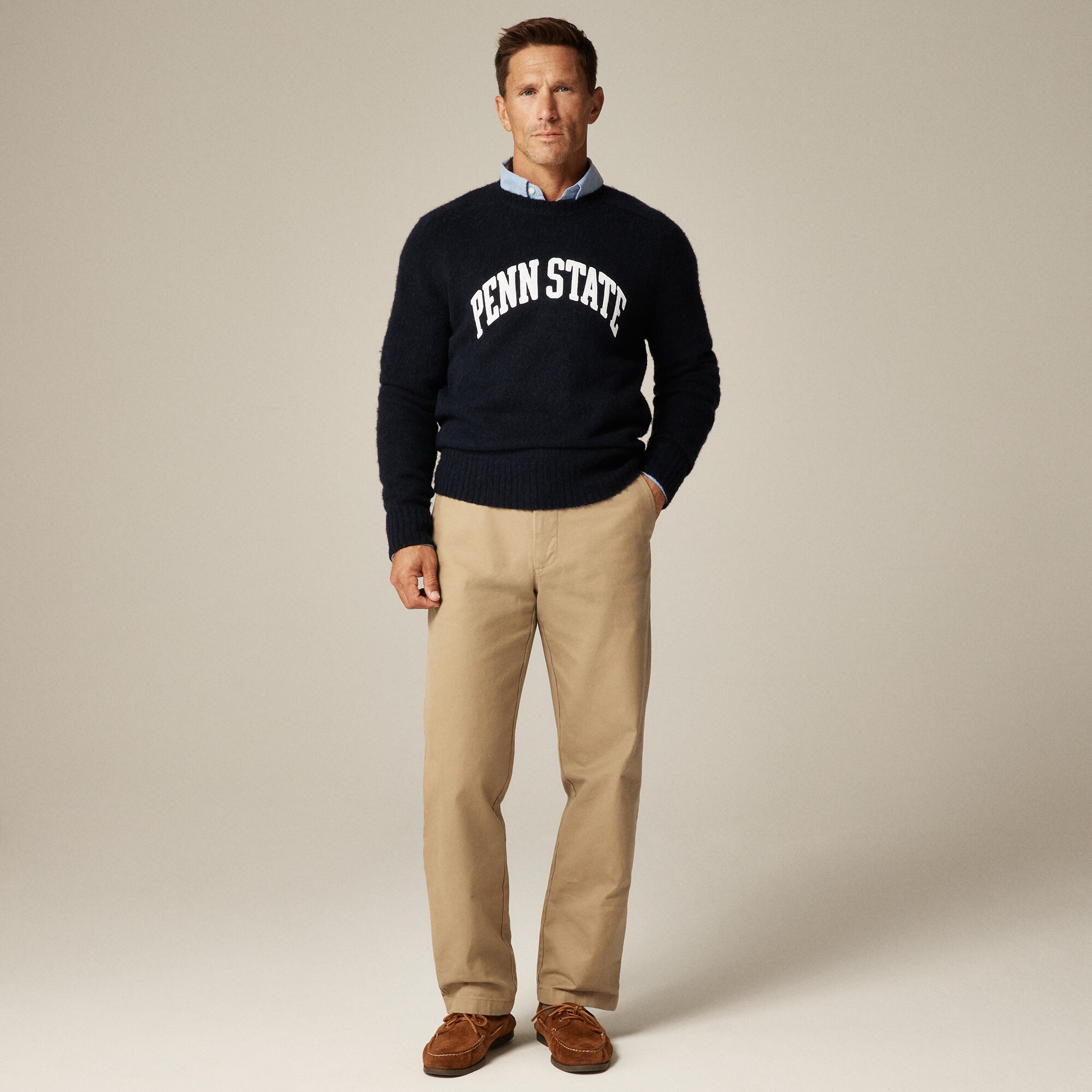 '47 X J.Crew brushed wool Penn State sweater