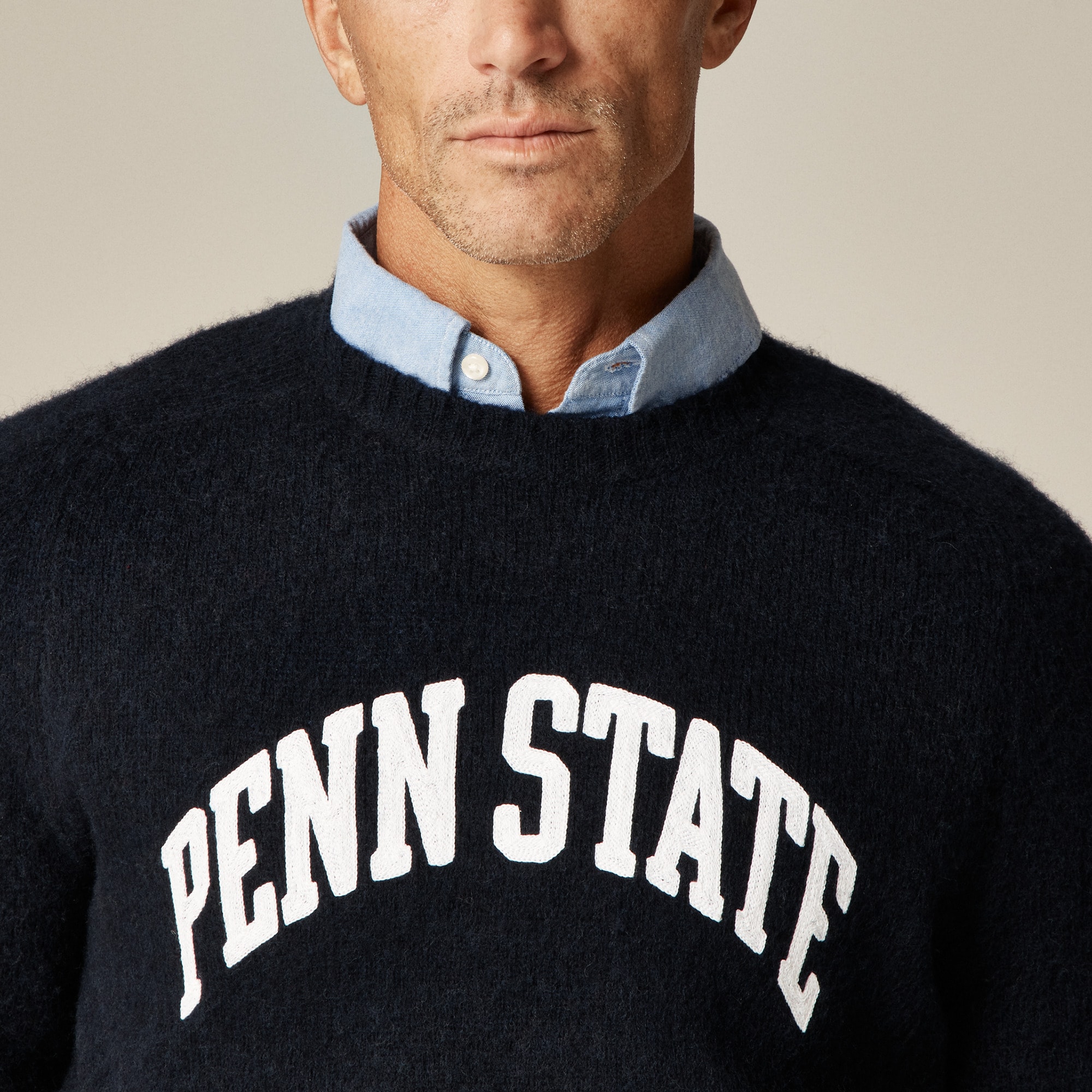 '47 X J.Crew brushed wool Penn State sweater