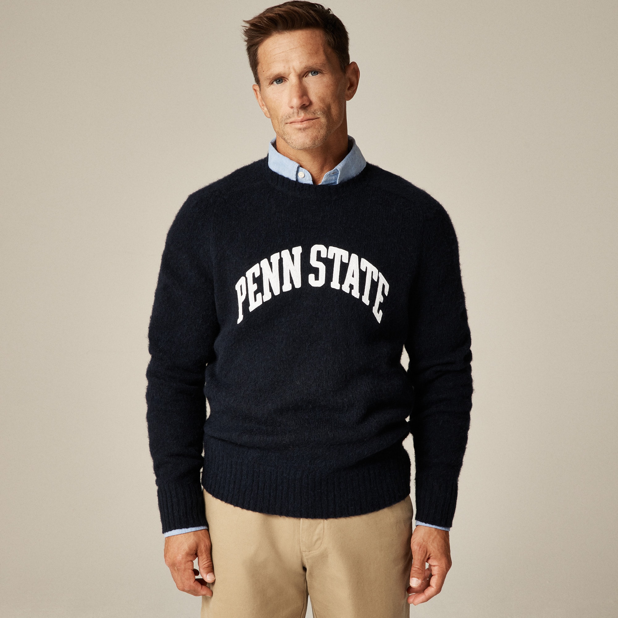 '47 X J.Crew brushed wool Penn State sweater
