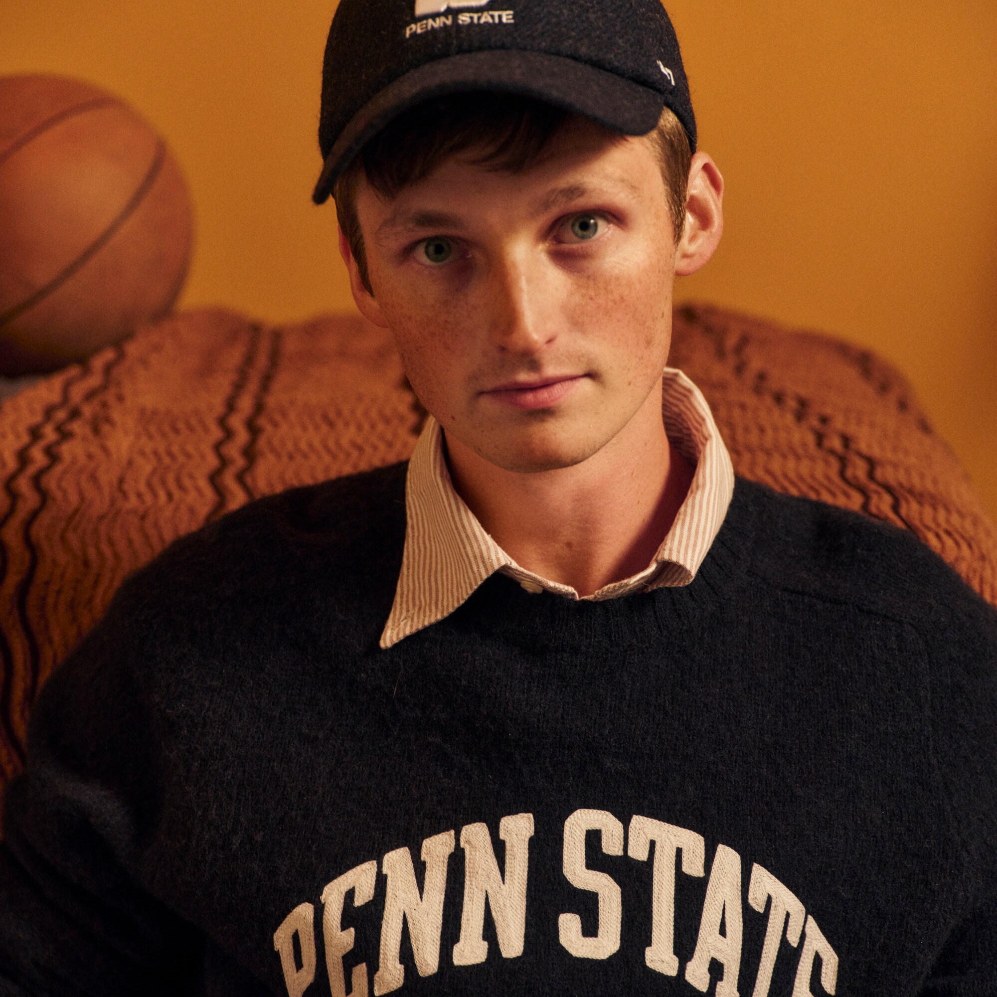 mens '47 X J.Crew brushed wool Penn State sweater