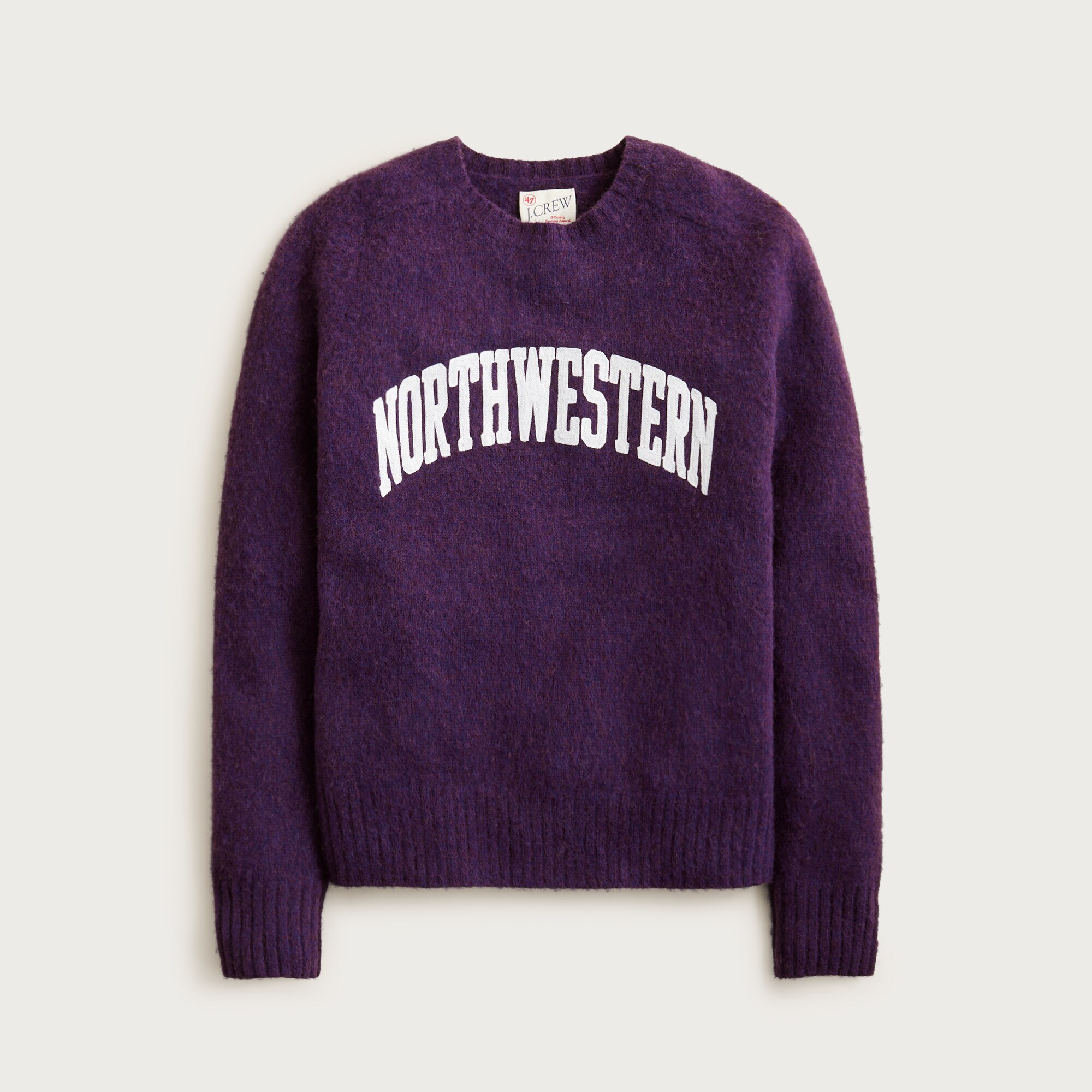 '47 X J.Crew brushed wool Northwestern sweater