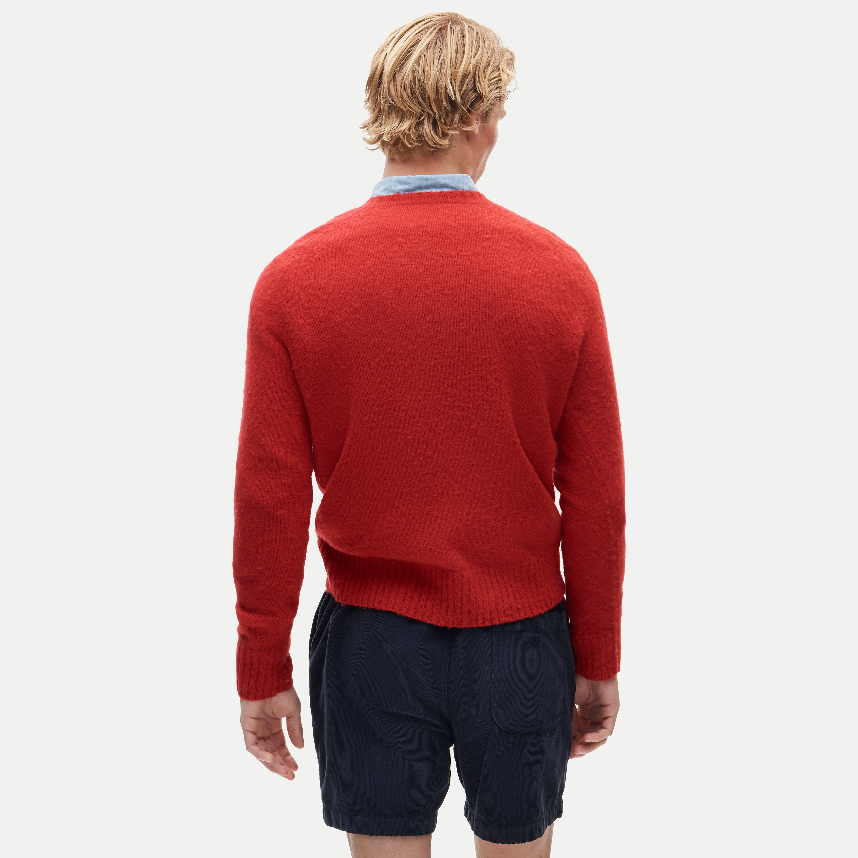 '47 x J.Crew brushed wool Wisconsin sweater