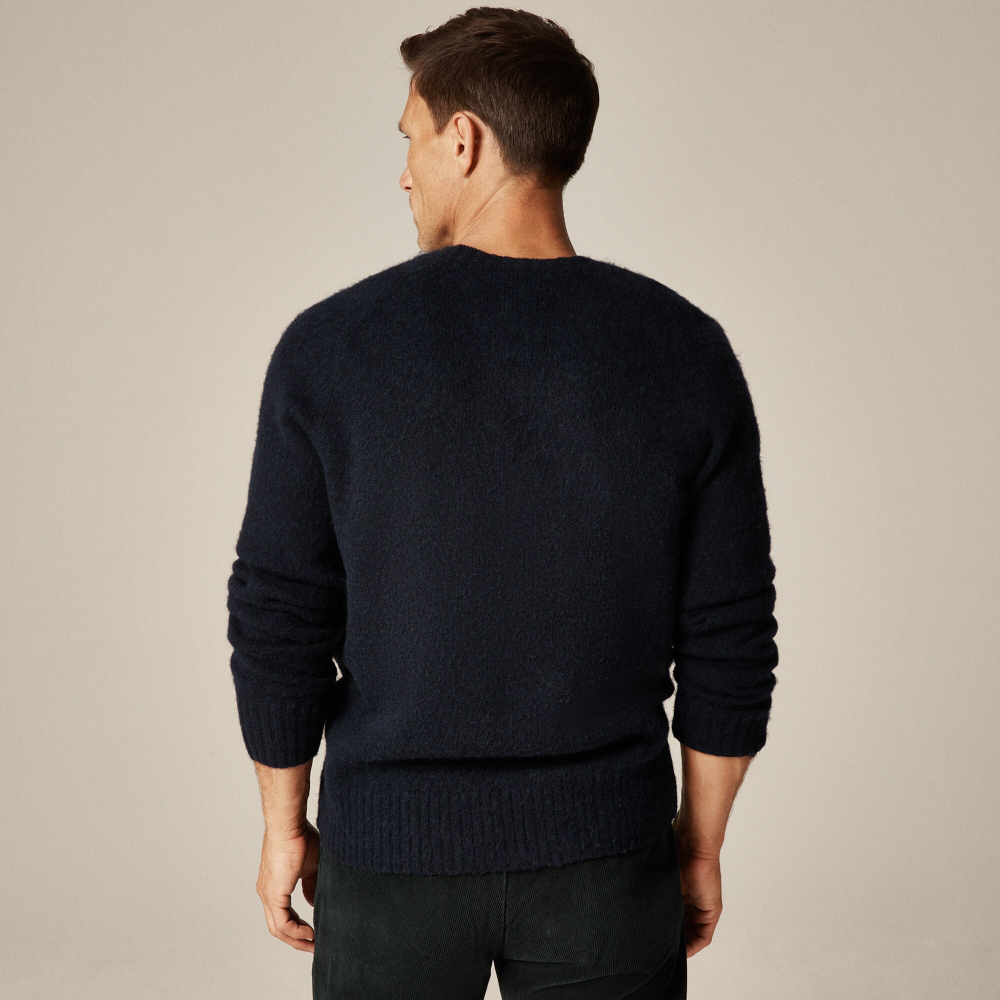 【美品】BRIEFING Mens WR CREW NECK Knit 47 X J.Crew Brushed Wool Notre Dame Sweater For Men | J.Crew