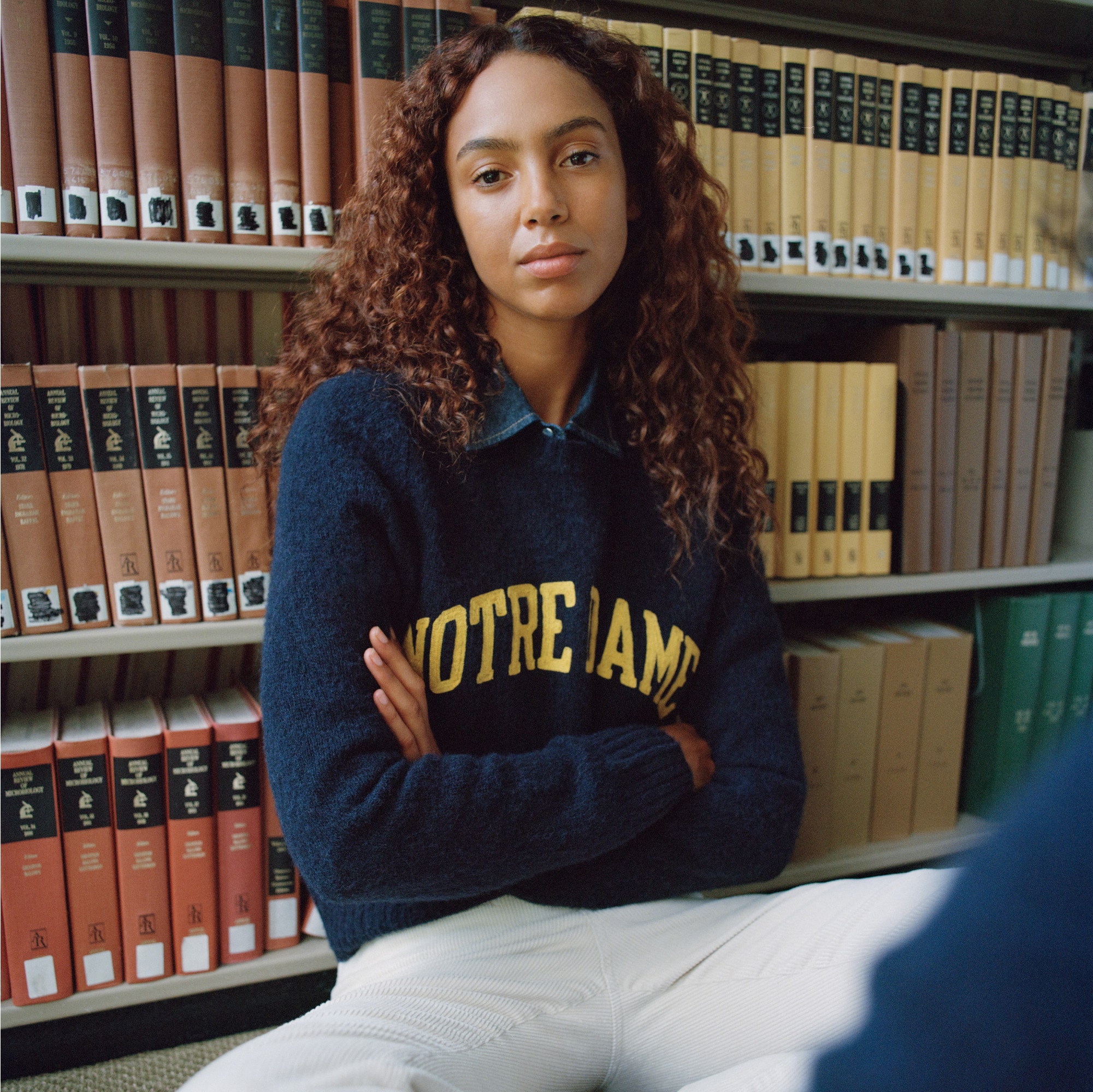 47 X J.Crew Brushed Wool Notre Dame Sweater For Men | J.Crew