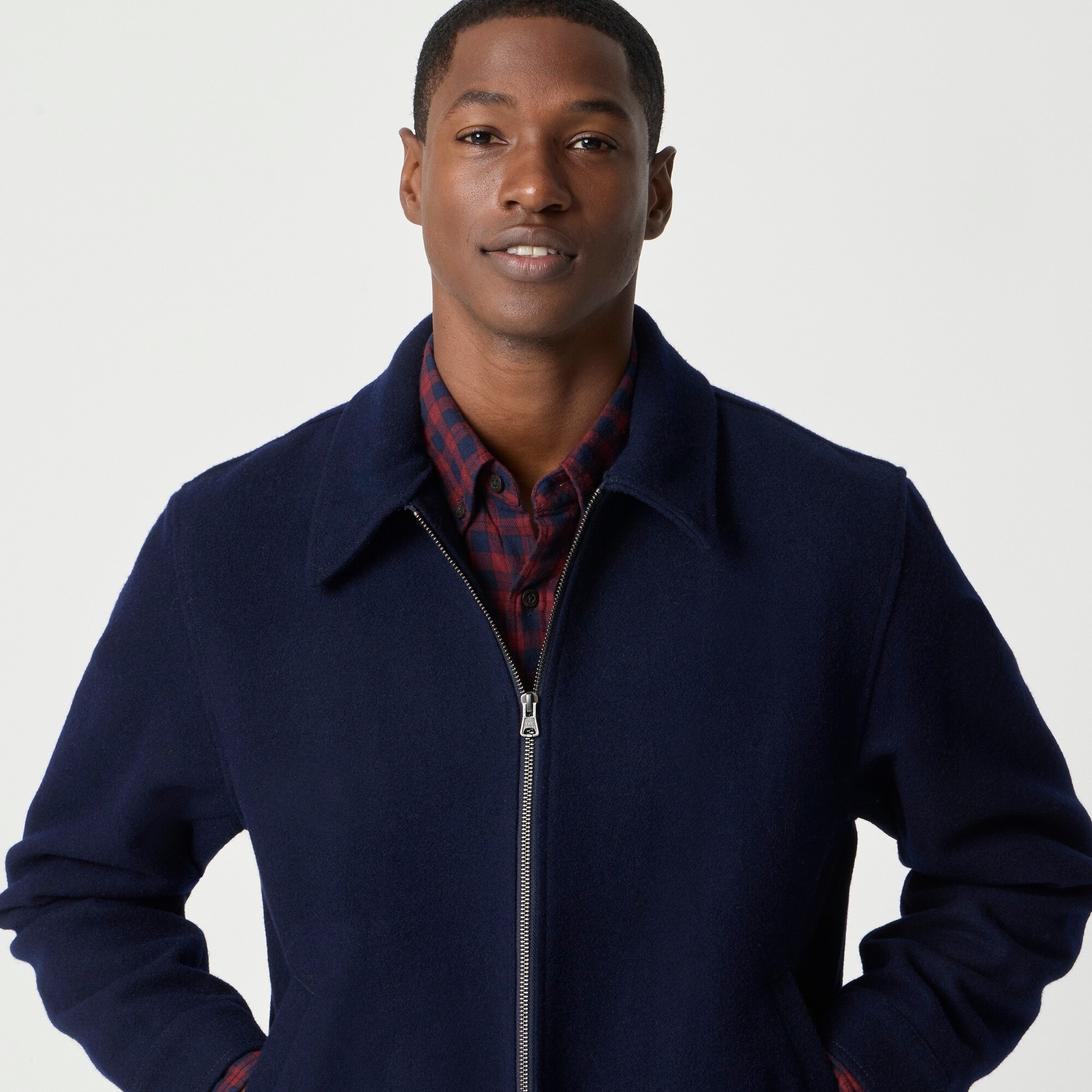 Wool-blend work jacket