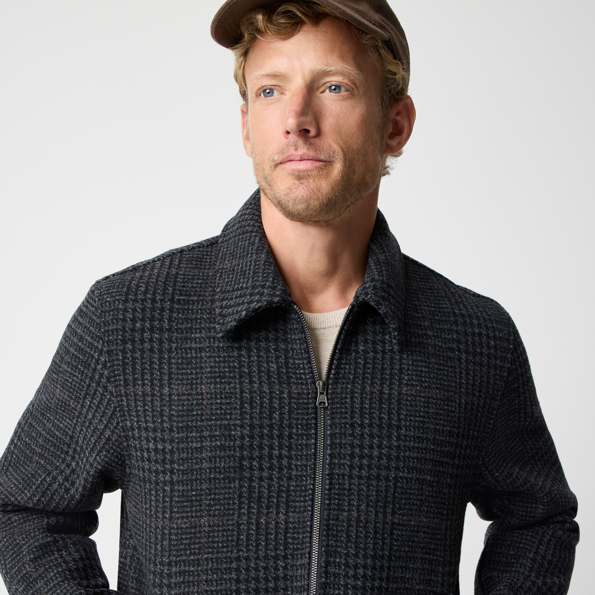Wool-blend work jacket
