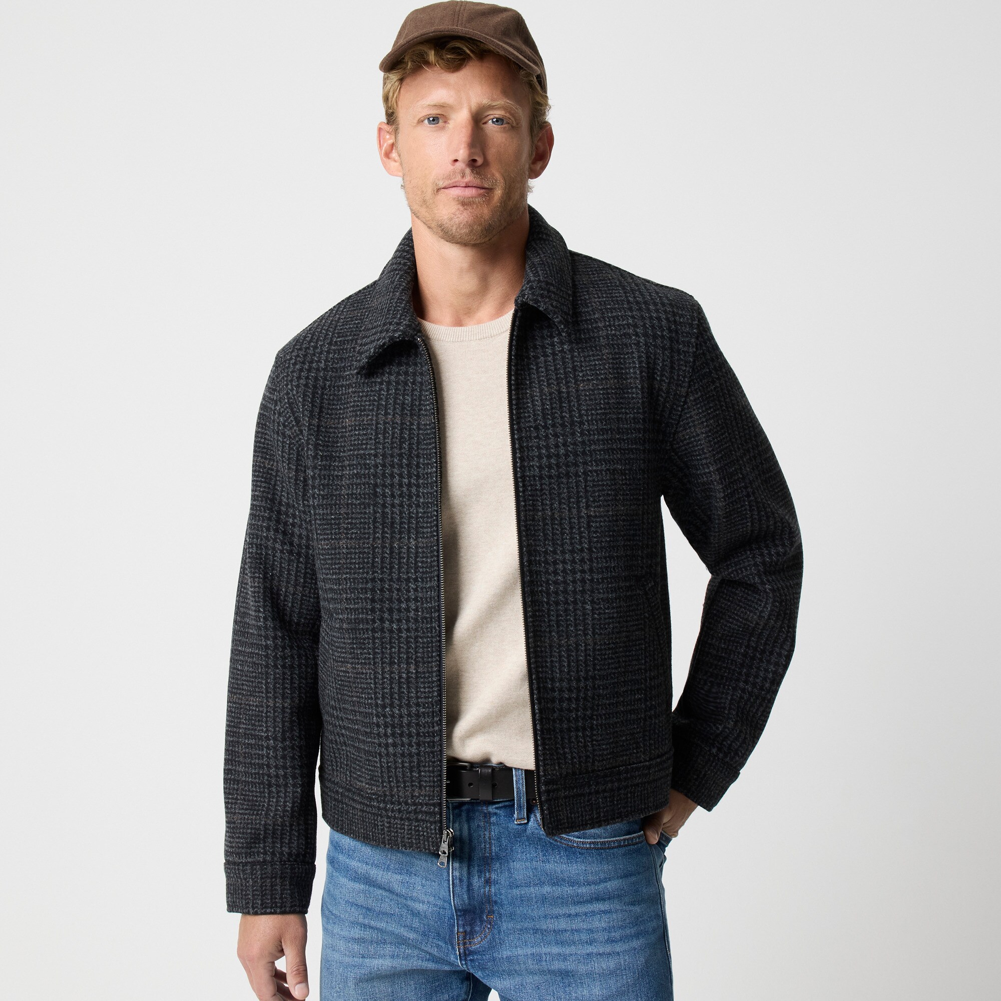 Wool-blend work jacket