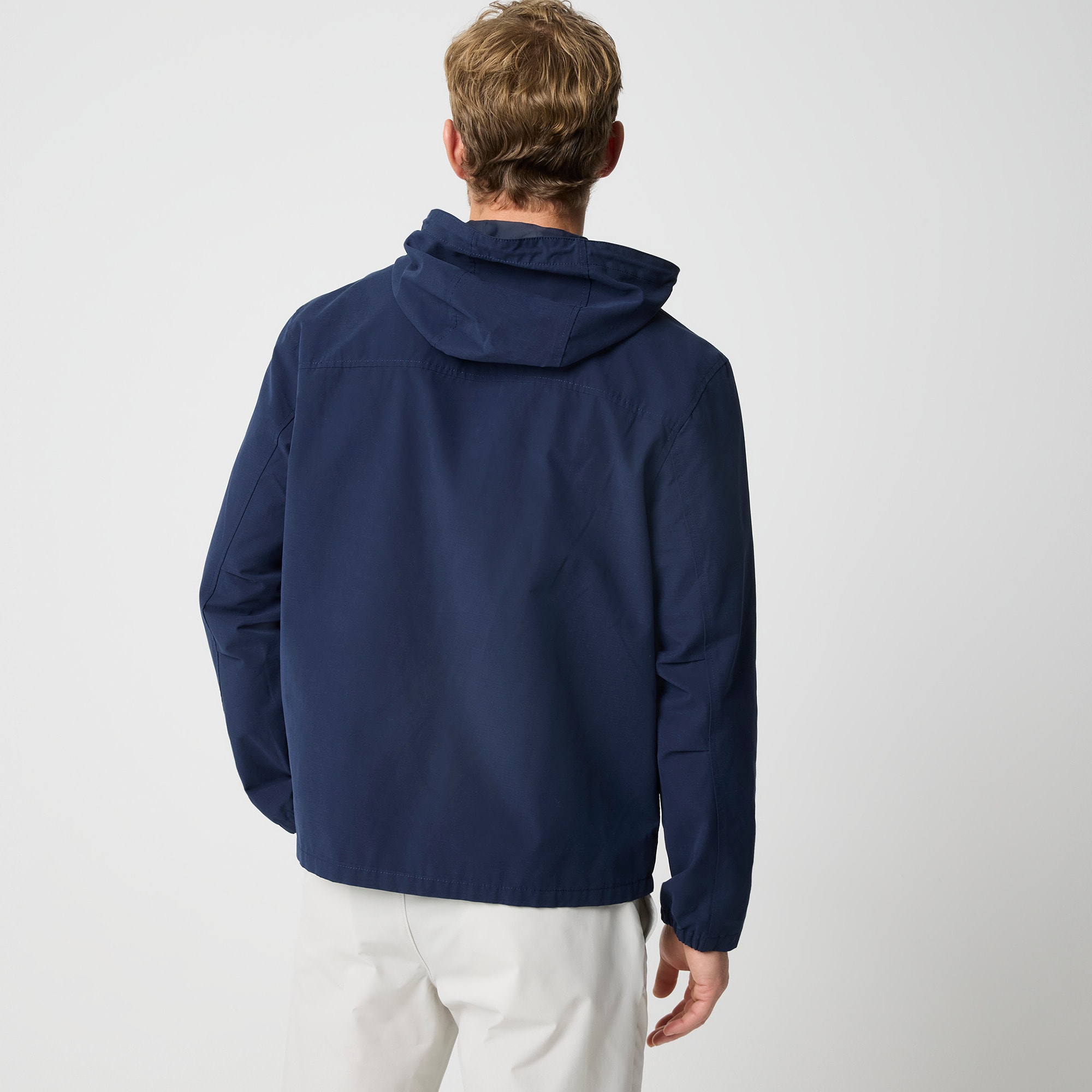 Cotton-blend hooded jacket
