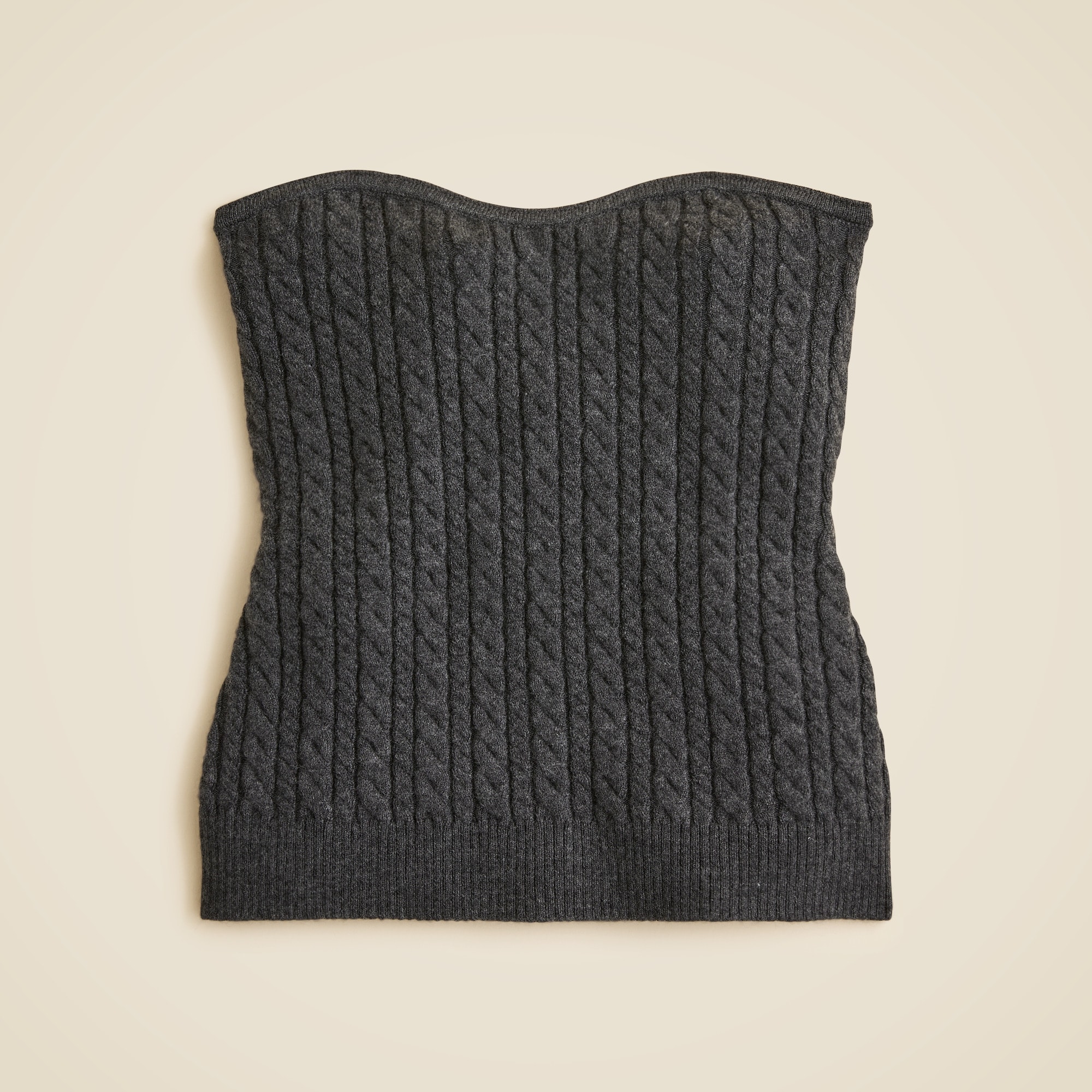 Cable-knit Tube Top In Merino Wool For Women | J.Crew
