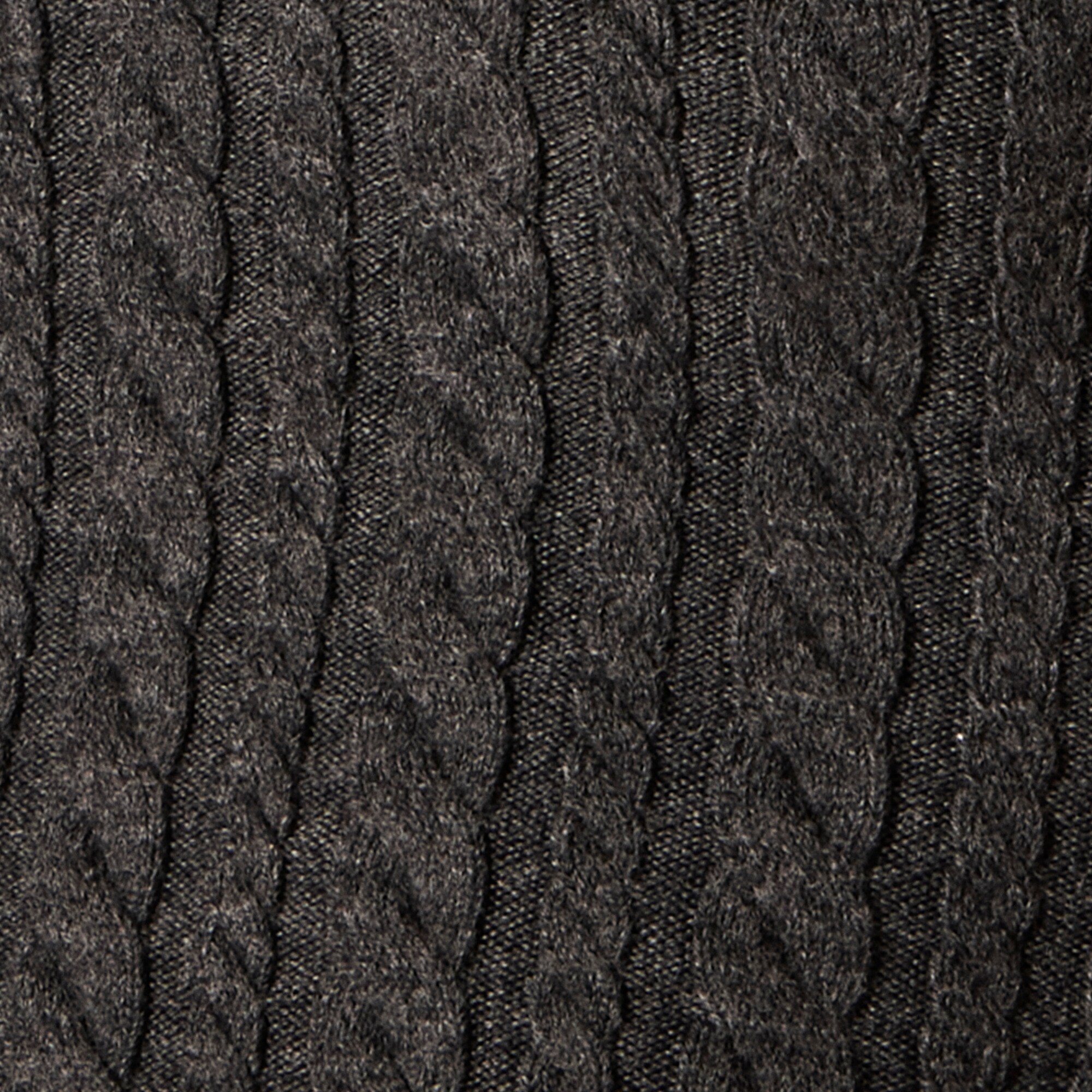 Cable-knit tube top in merino wool