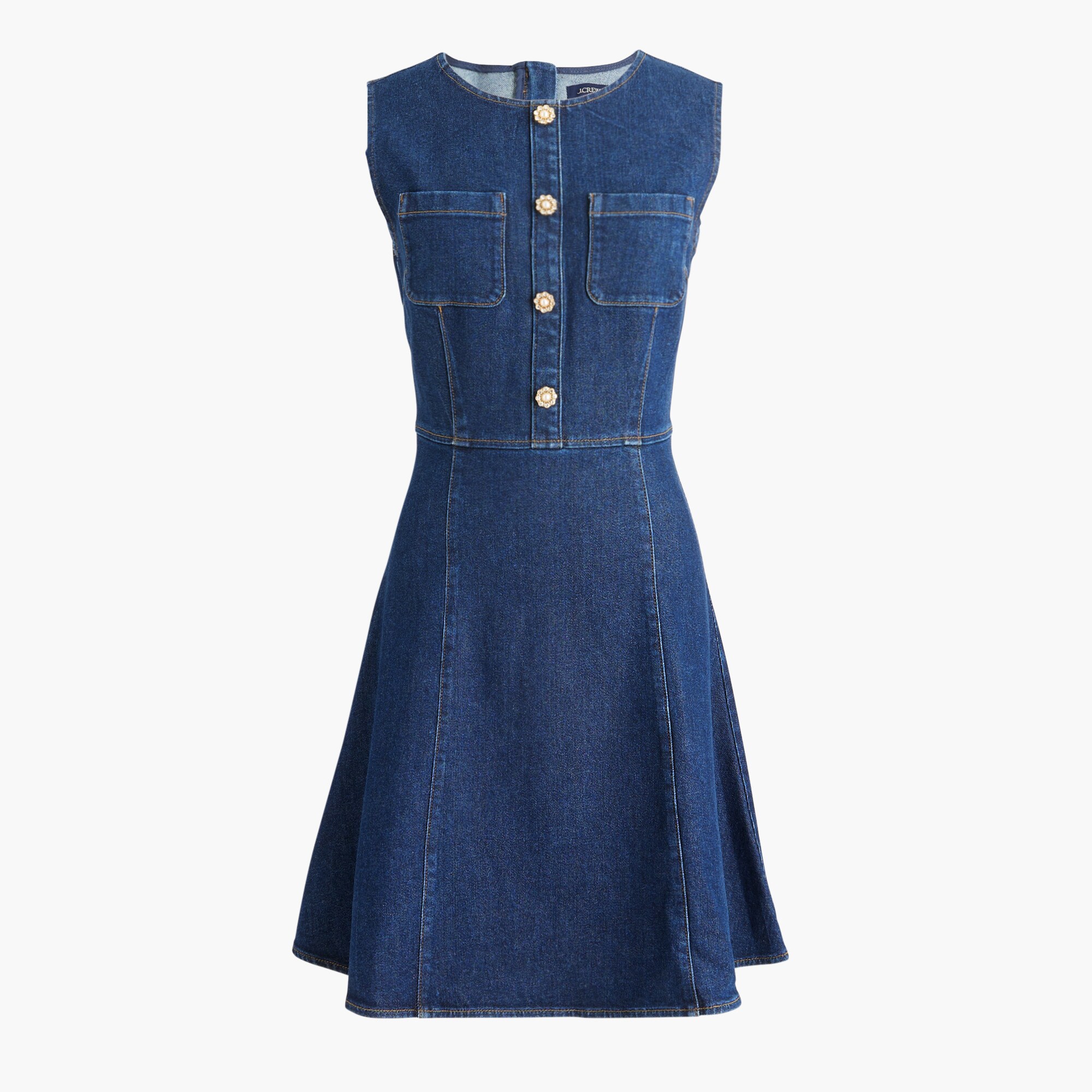 white christmas dresses Light Wash Denim Dress – New York & Company