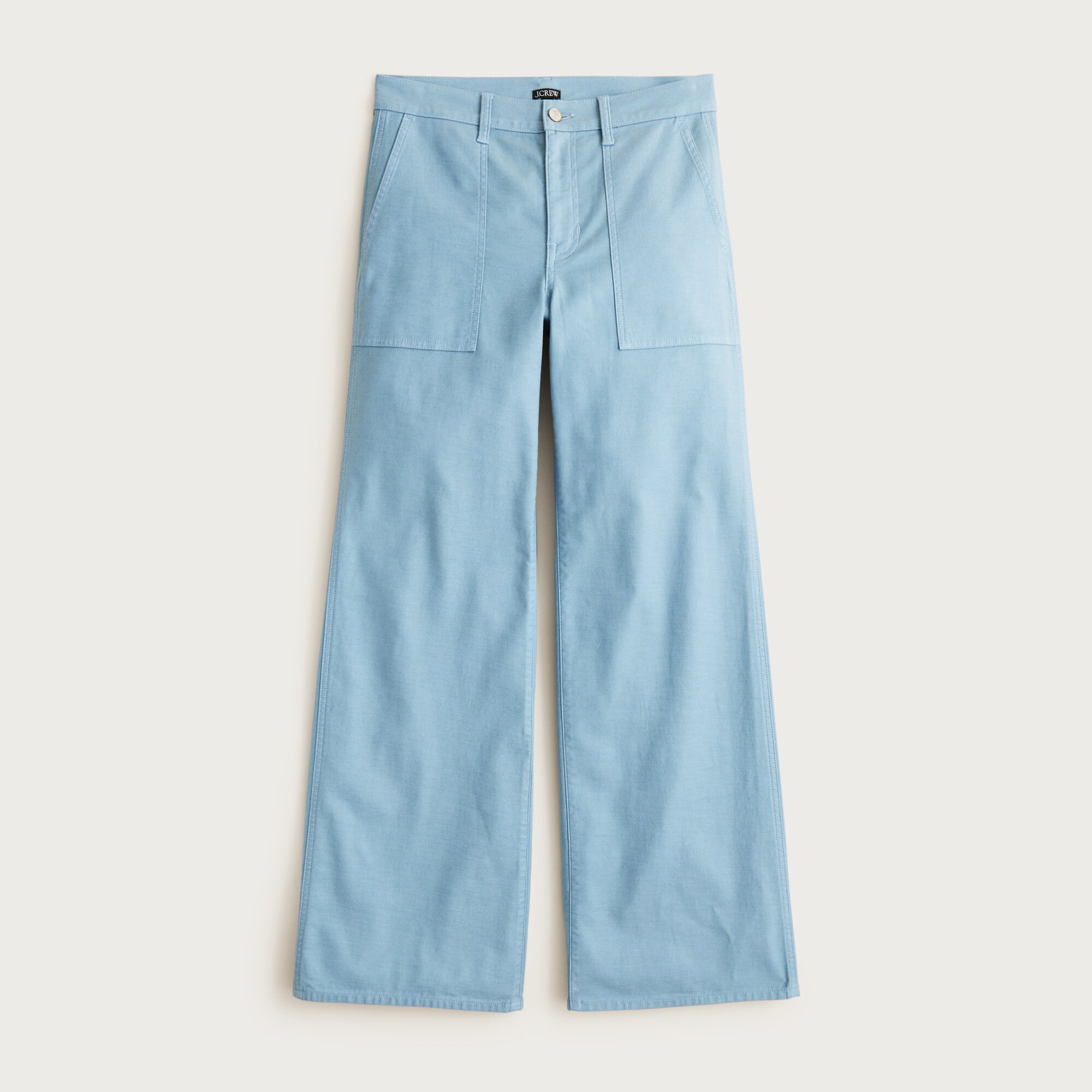  Camp-pocket wide-leg pant