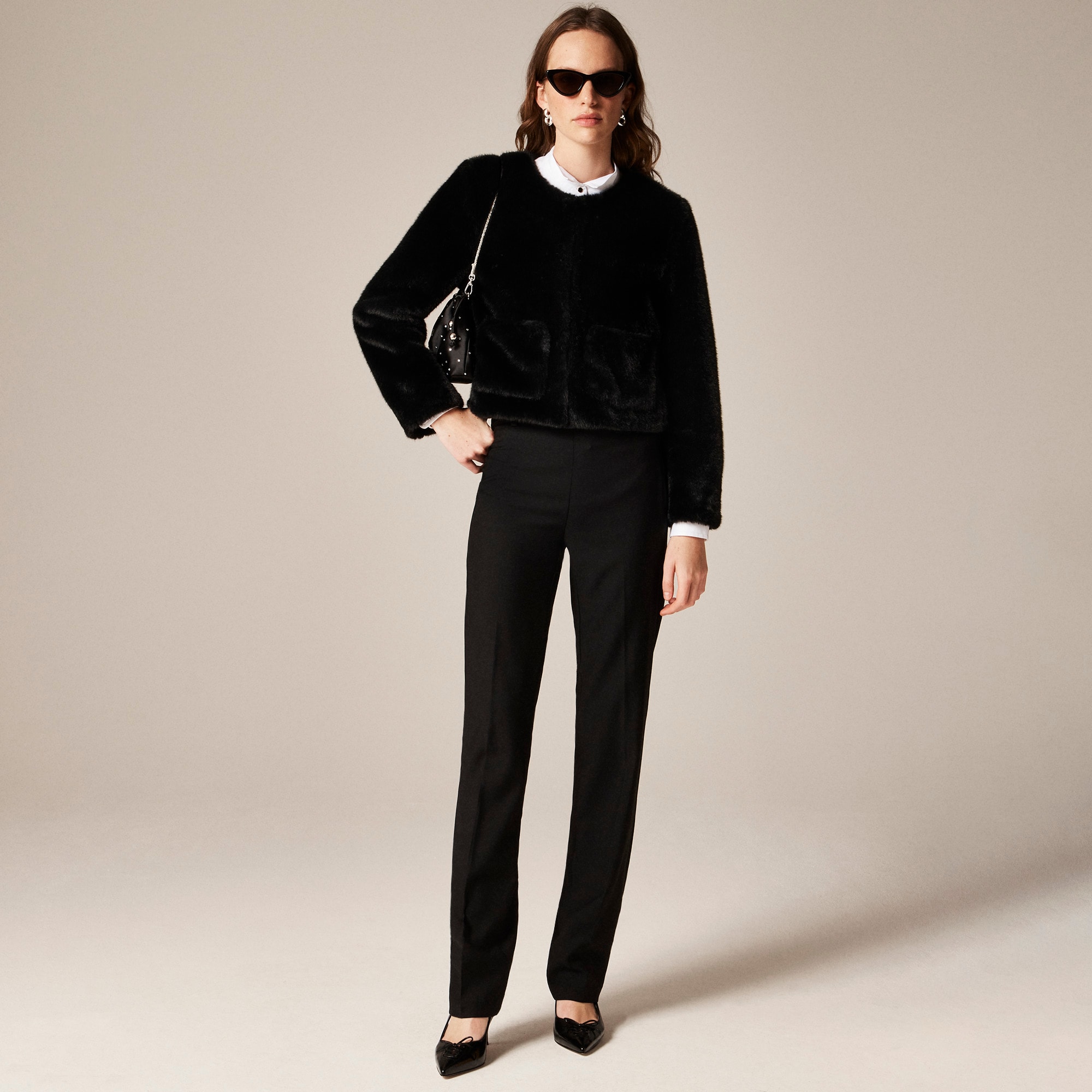womens Stella pant in Italian tuxedo wool