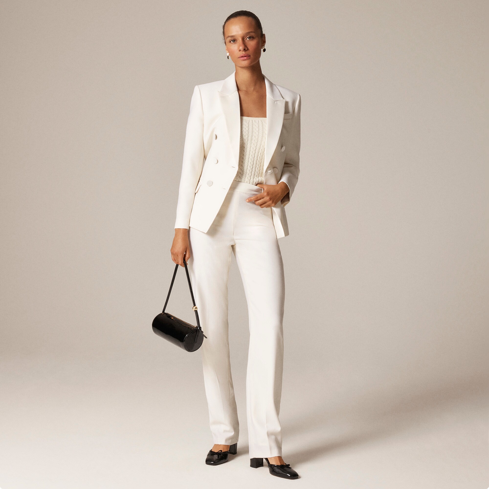 Stella pant in Italian tuxedo wool