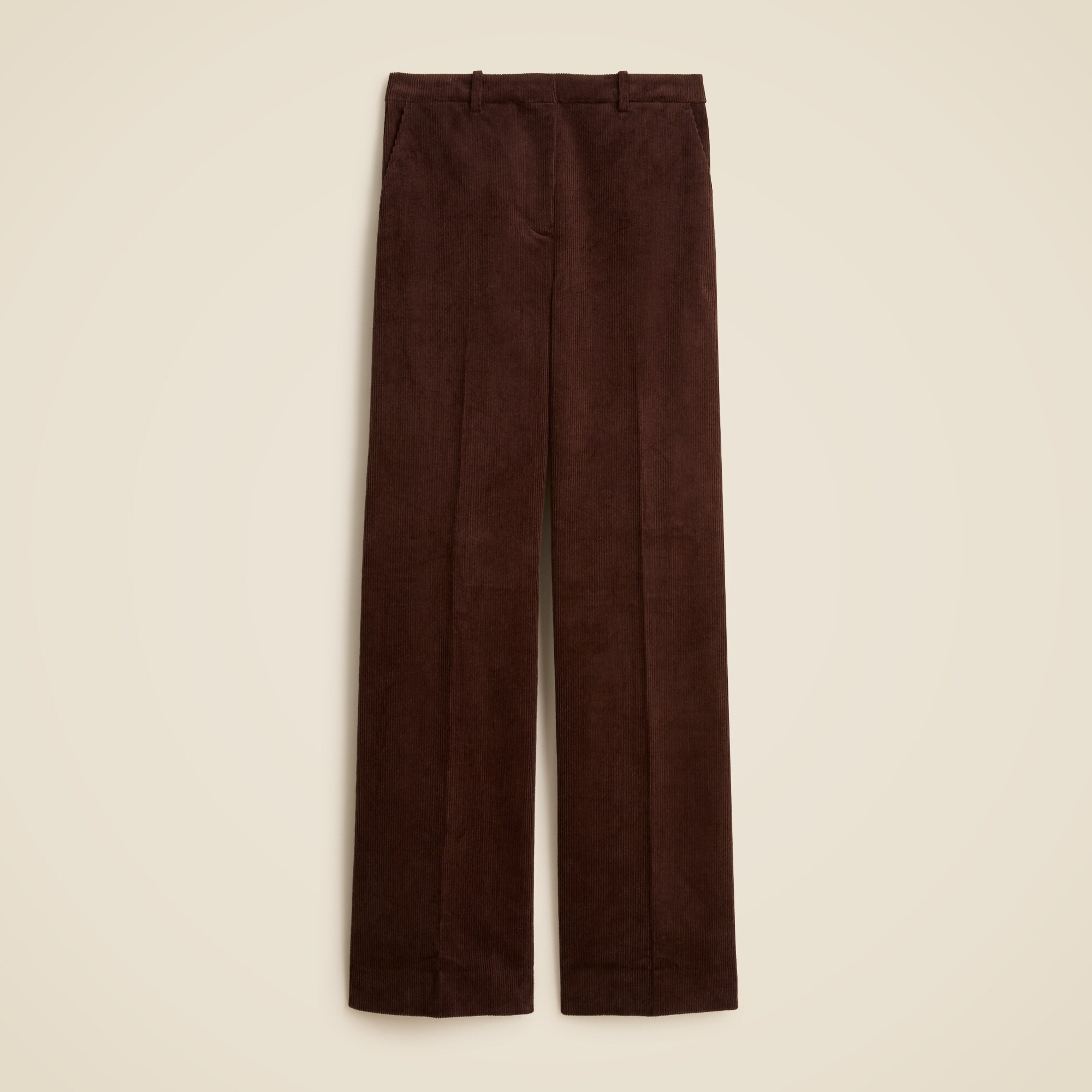 Wide-leg trouser in stretch corduroy