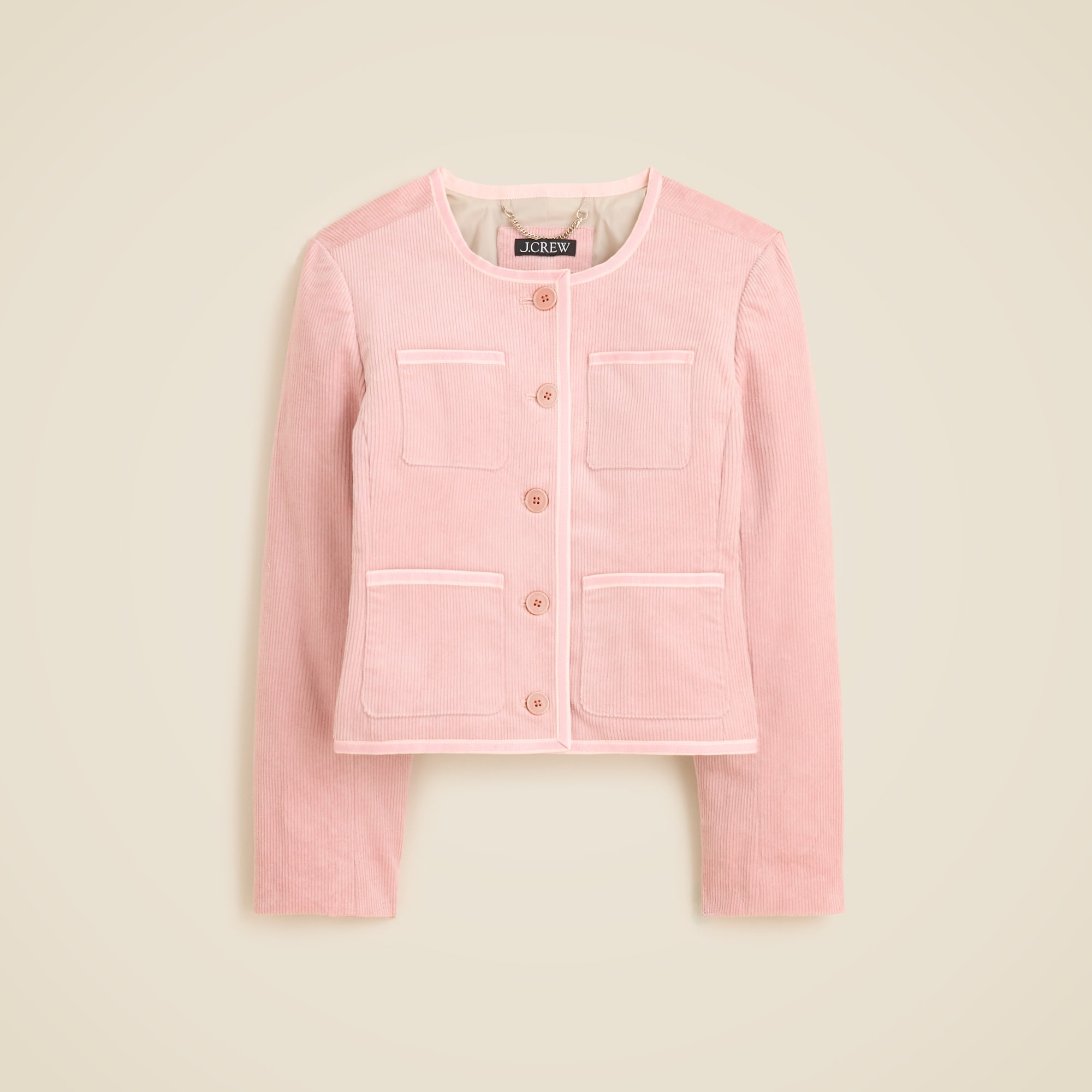 womens Patch-pocket lady jacket in stretch corduroy