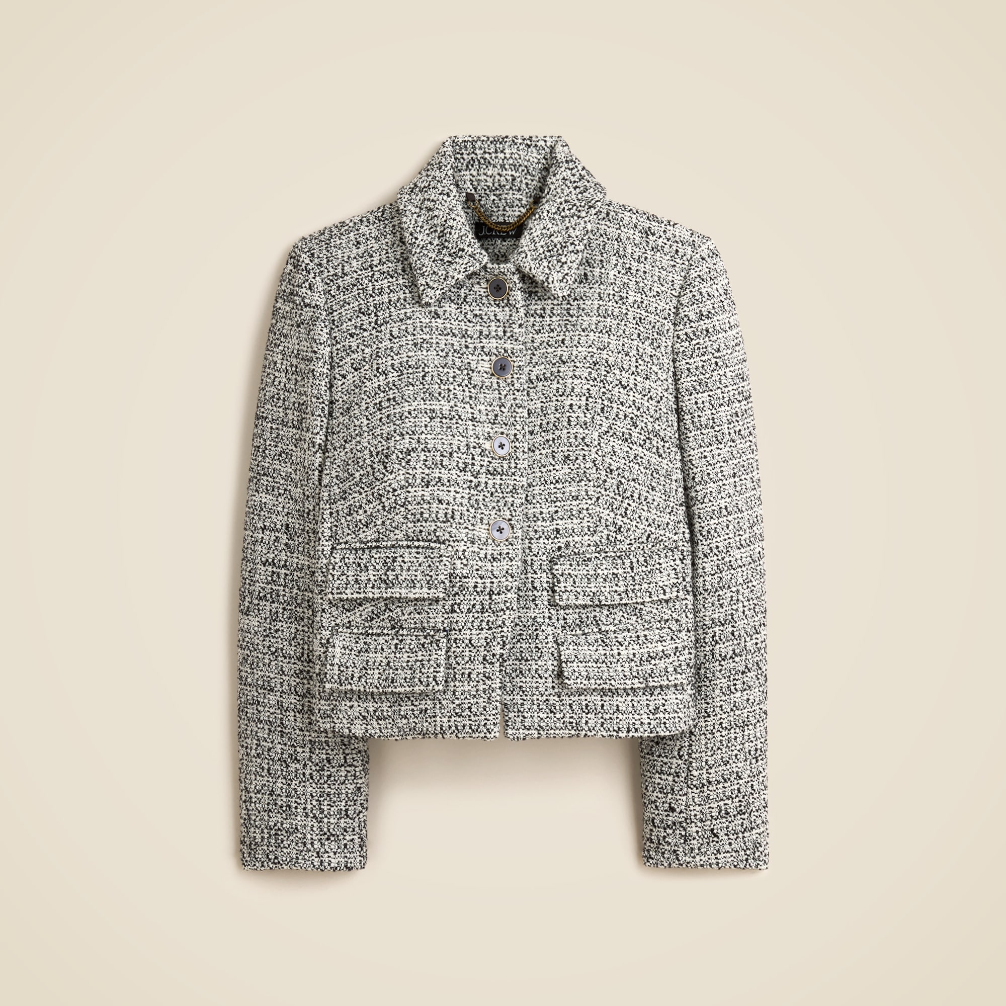 womens Lucie jacket in marled tweed