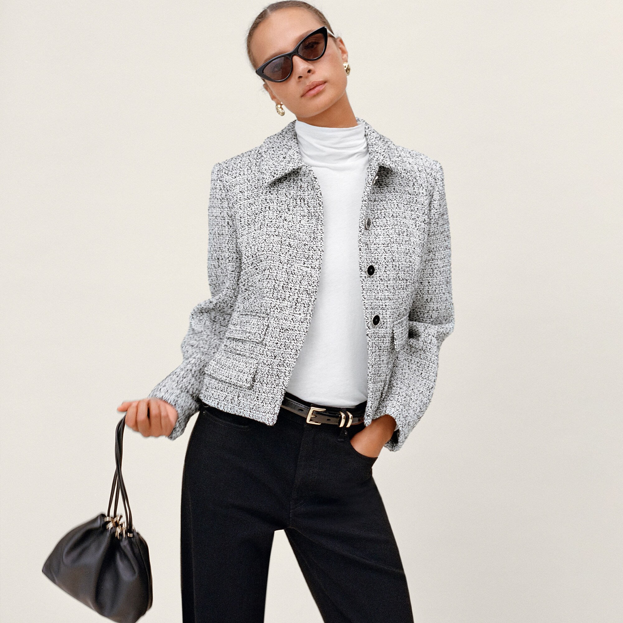 Lucie jacket in marled tweed