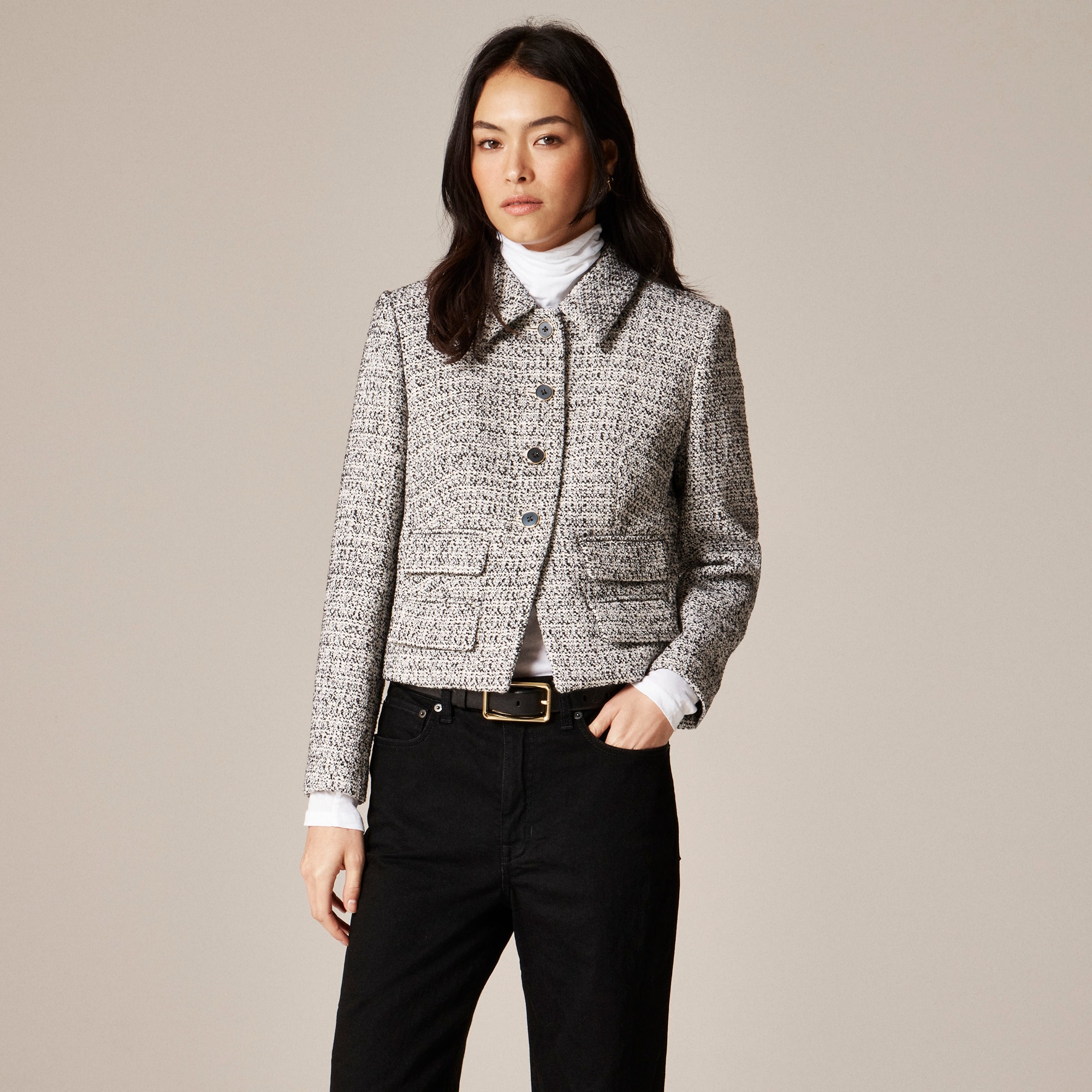 Lucie jacket in marled tweed - image 2