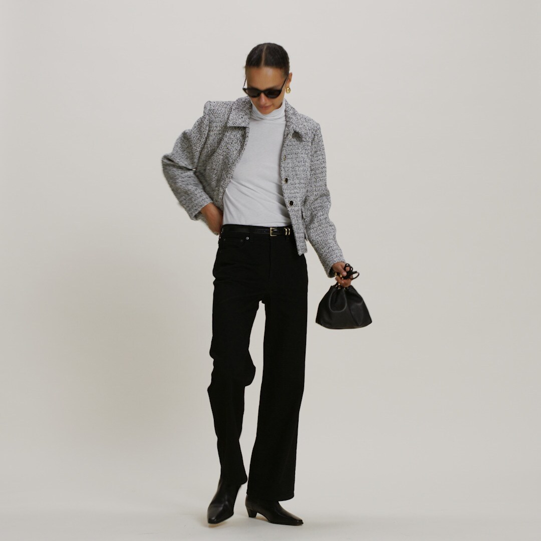 Lucie jacket in marled tweed