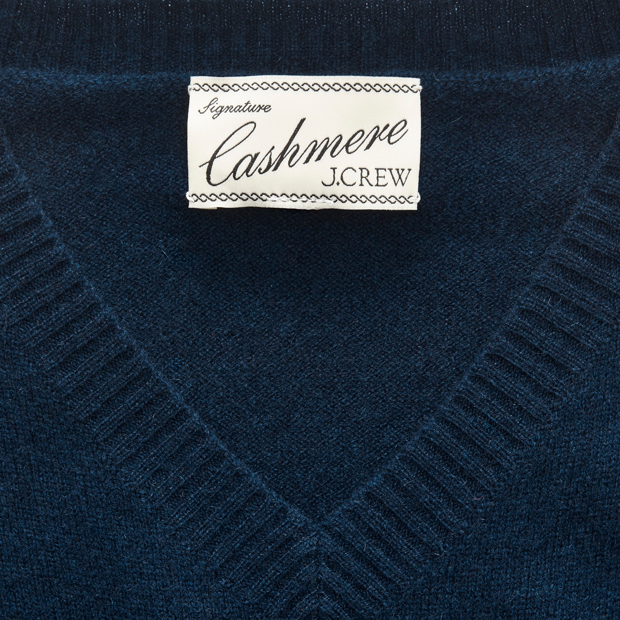 Cashmere high V-neck sweater