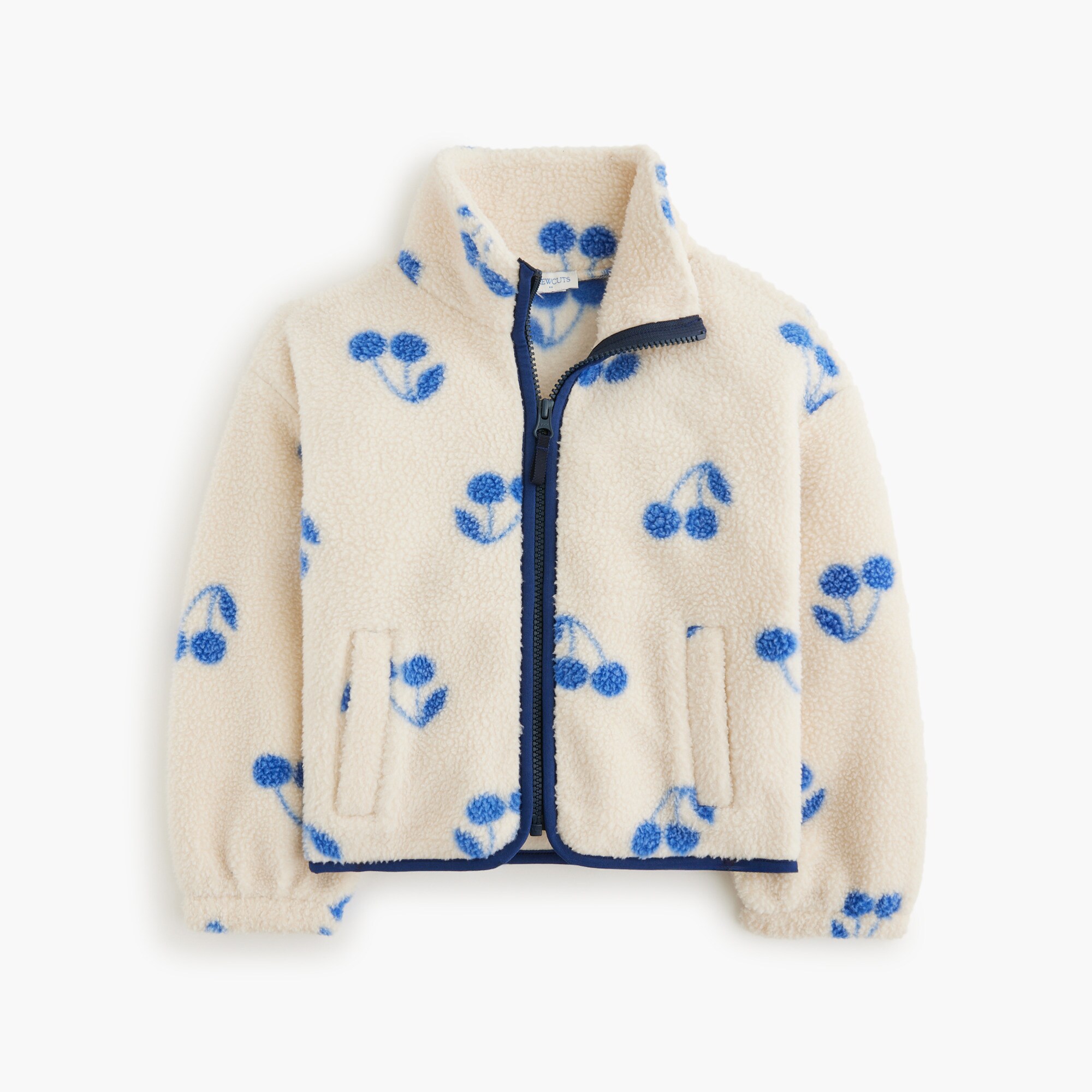  Girls' cherries sherpa full-zip