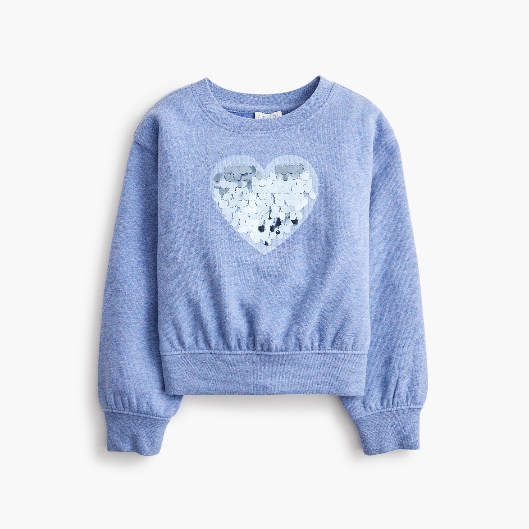 girls Girls' sequin heart sweatshirt